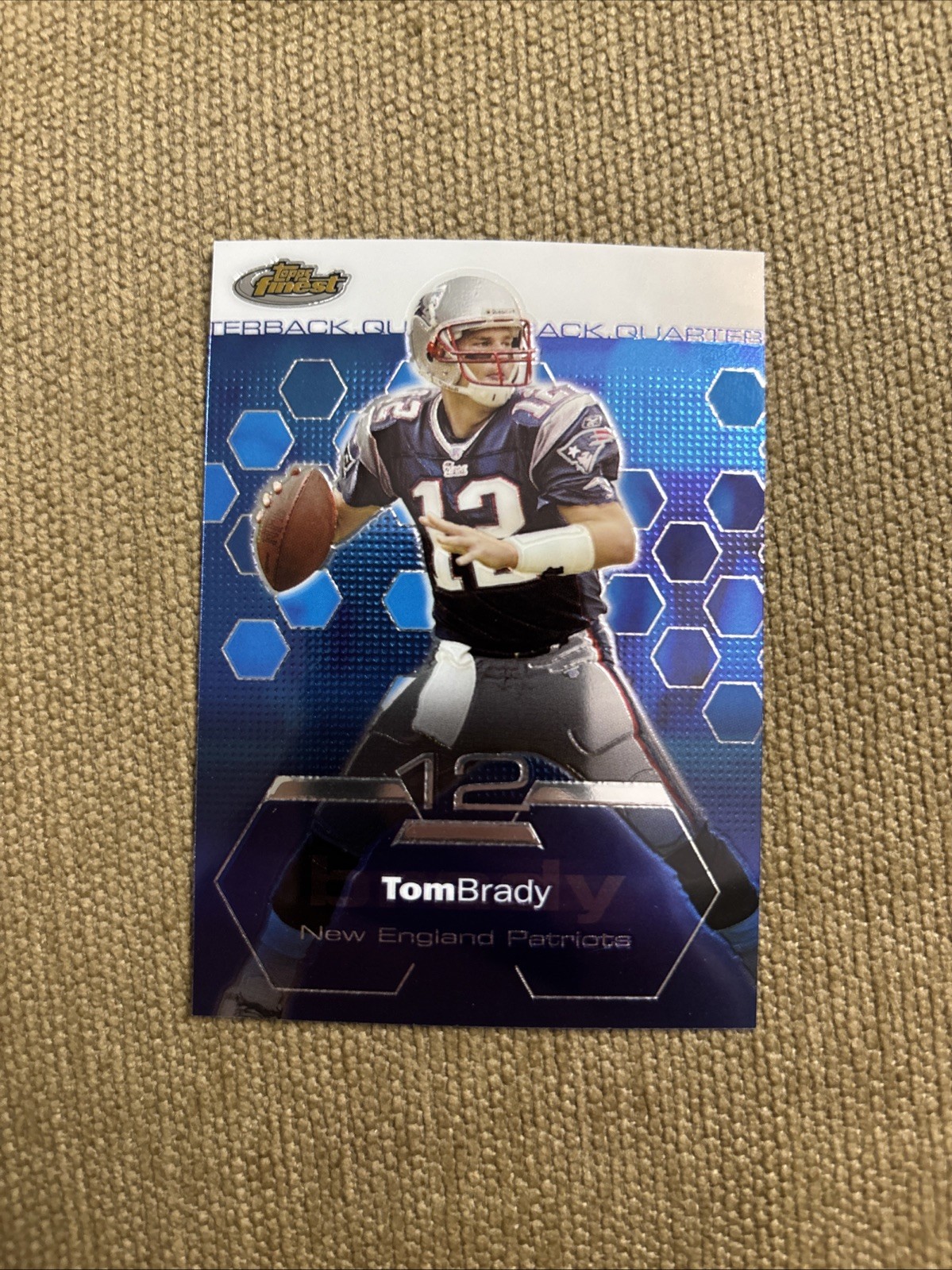 2003 Topps Finest Tom Brady #35 2003 Topps Finest Tom Brady #35