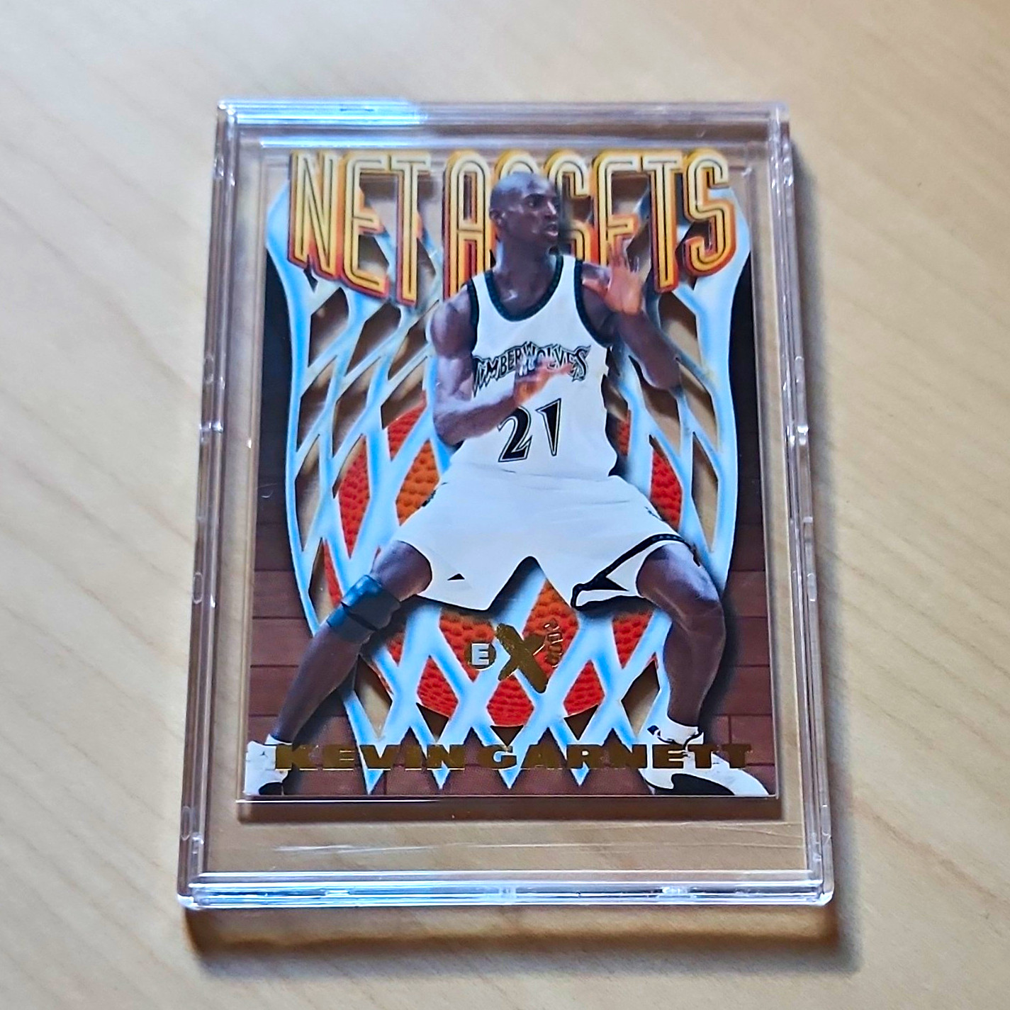 SkyBox 1996-97 E-X2000 Net Assets #4/20 Kevin Garnett Timberwolves Insert SkyBox 1996-97 E-X2000 Net Assets #4/20 Kevin Garnett Timberwolves Insert