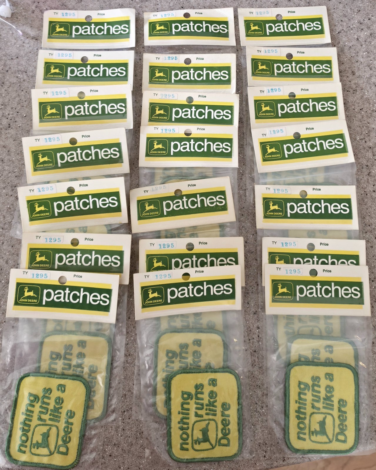 Lot of 21 Vintage 1972 John Deere Patches NOS \ Lot of 21 Vintage 1972 John Deere Patches NOS \