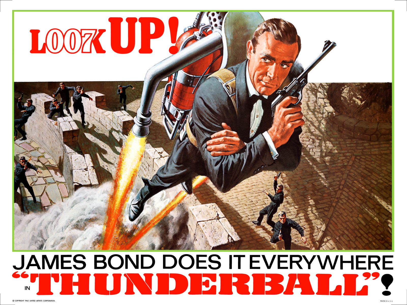 THUNDERBALL (1965) subway - jet pack style as 30\