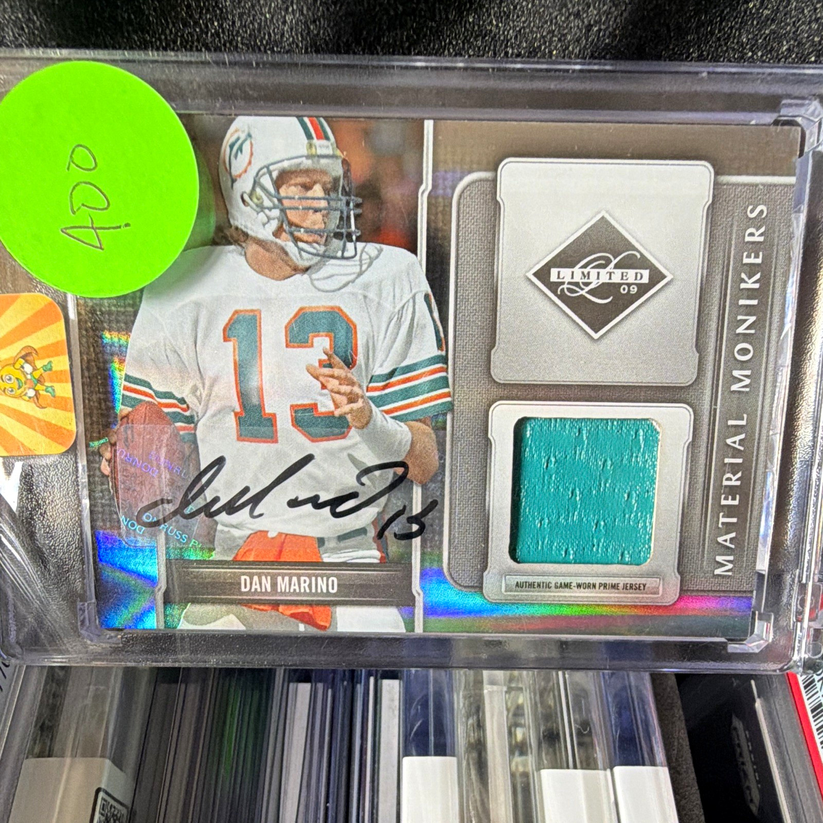 Dan Marino 2009 Panini Donruss Limited Game Used Patch Auto 10/10 HOF Dolphins Dan Marino 2009 Panini Donruss Limited Game Used Patch Auto 10/10 HOF Dolphins