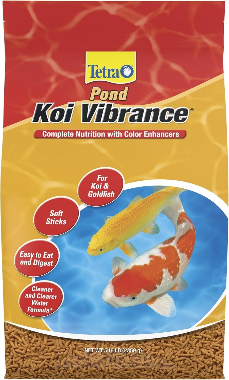 TetraPond Koi Vibrance, Soft Sticks, Easy to Digest Floating Pond Food, 5.18 lbs TetraPond Koi Vibrance, Soft Sticks, Easy to Digest Floating Pond Food, 5.18 lbs
