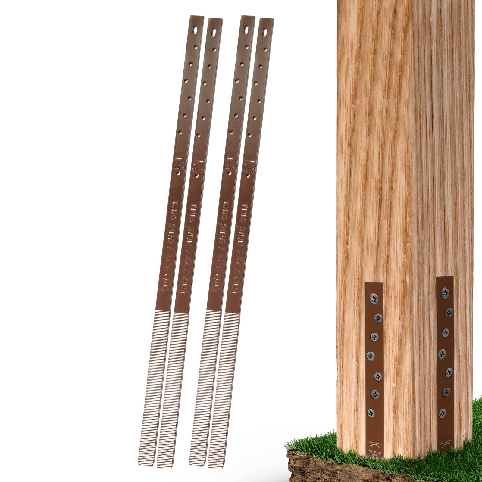 Post Buddy Pack Of 4 Easy Fence Post Repair to Fix 2 Broken Wood Posts Fast Post Buddy Pack Of 4 Easy Fence Post Repair to Fix 2 Broken Wood Posts Fast