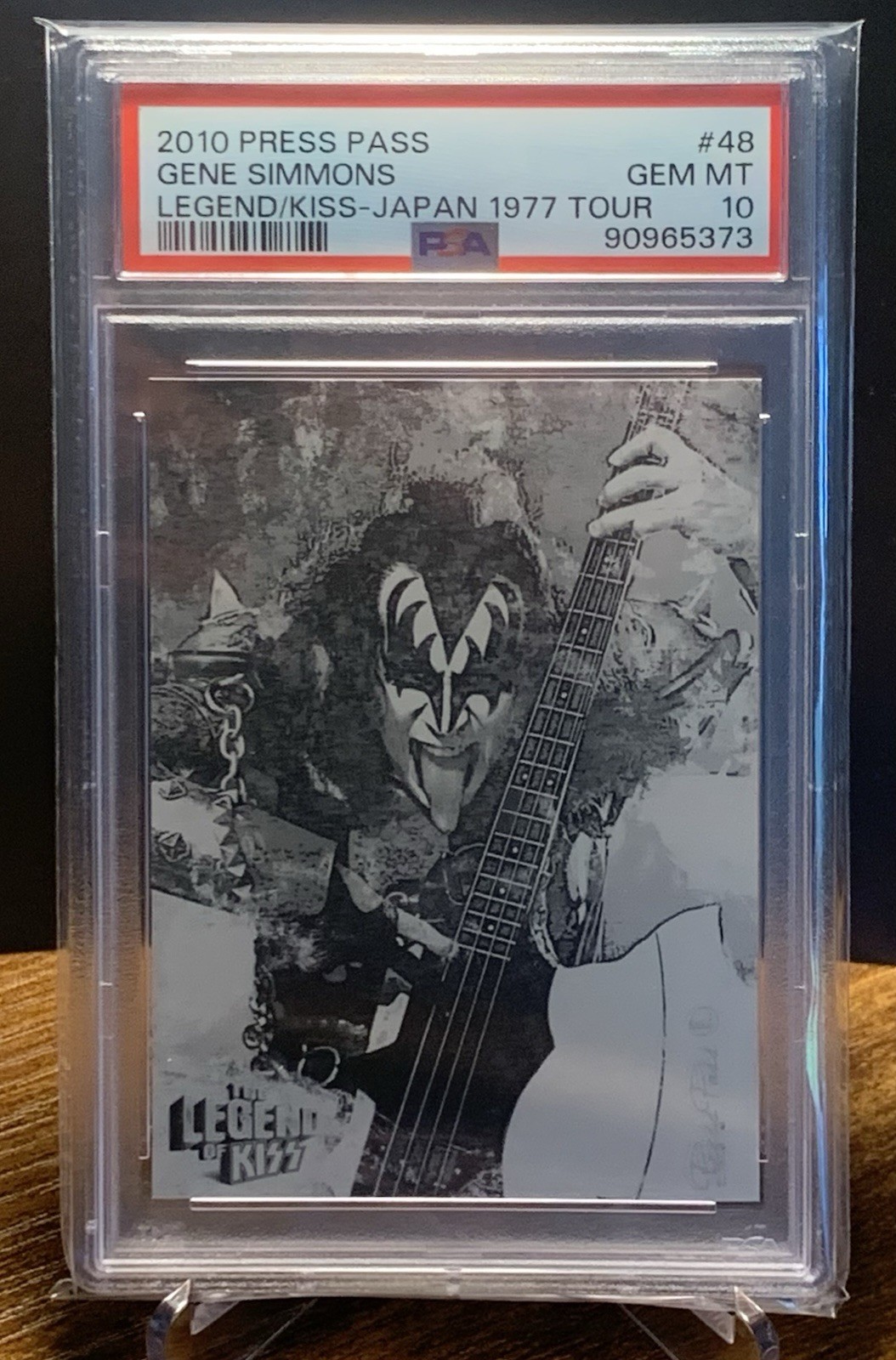 2010 Press Pass Gene Simmons Japan 1977 Tour #48 PSA 10 POP 1 2010 Press Pass Gene Simmons Japan 1977 Tour #48 PSA 10 POP 1