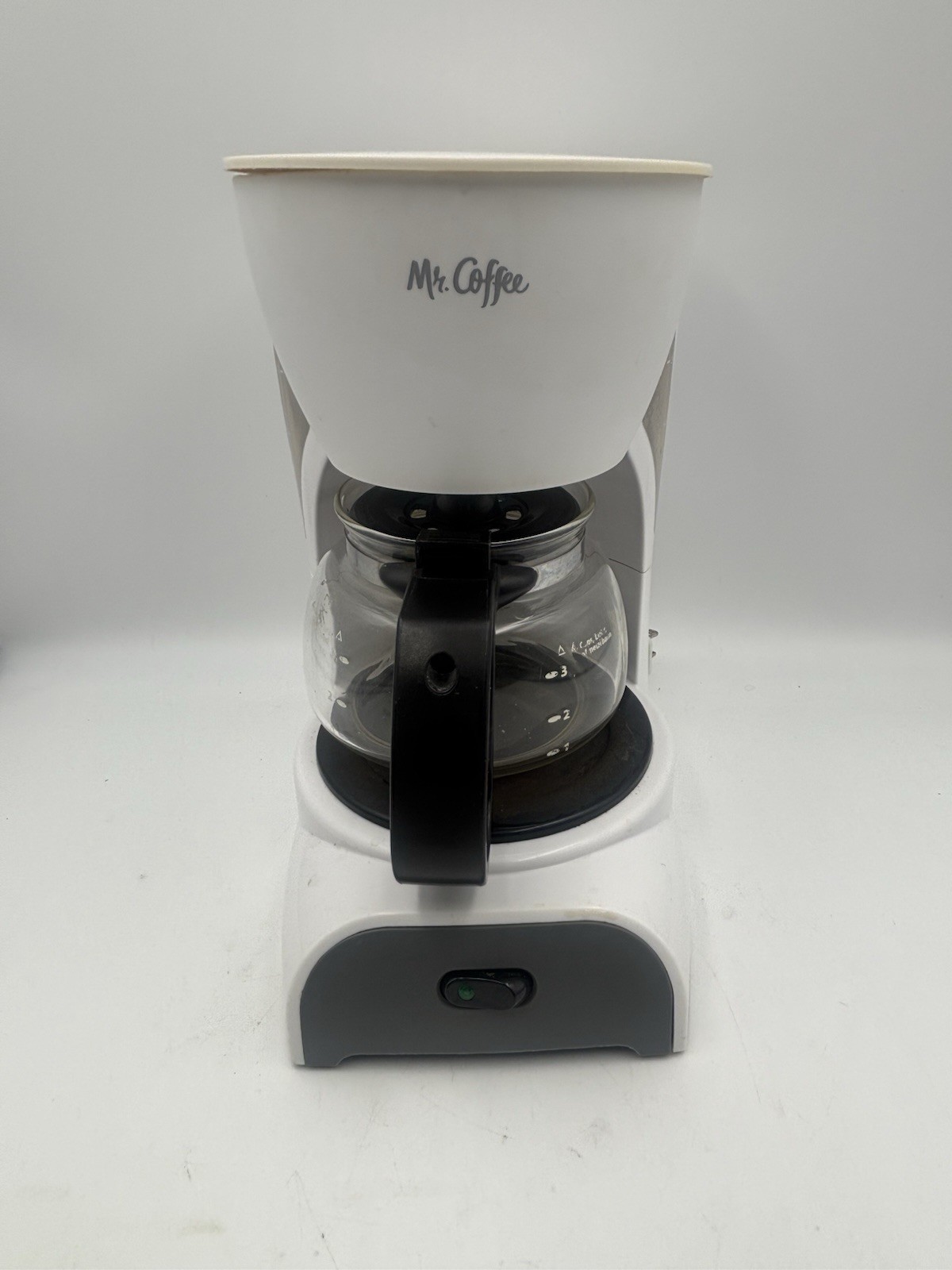 Mr. Coffee TF6 Coffee Maker 4 Cup Glass Carafe Drip Stop White Tested WORKS Mr. Coffee TF6 Coffee Maker 4 Cup Glass Carafe Drip Stop White Tested WORKS