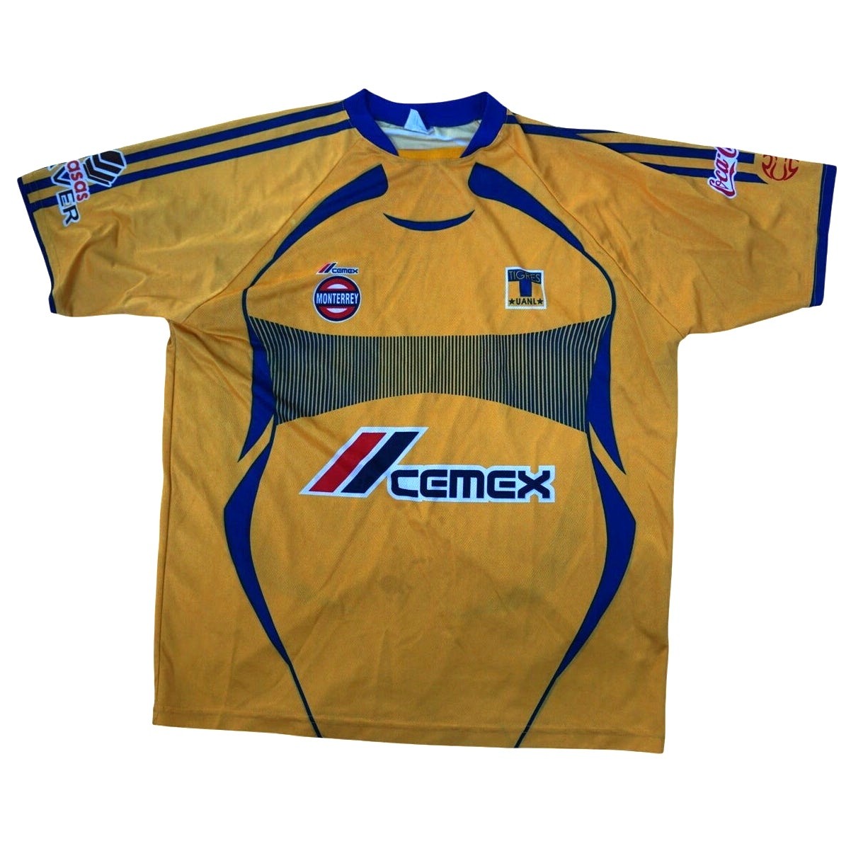 Jogar Tigres UANL Soccer Jersey Mens Large Cemex Monterrey Mexico Carta Blanca Jogar Tigres UANL Soccer Jersey Mens Large Cemex Monterrey Mexico Carta Blanca