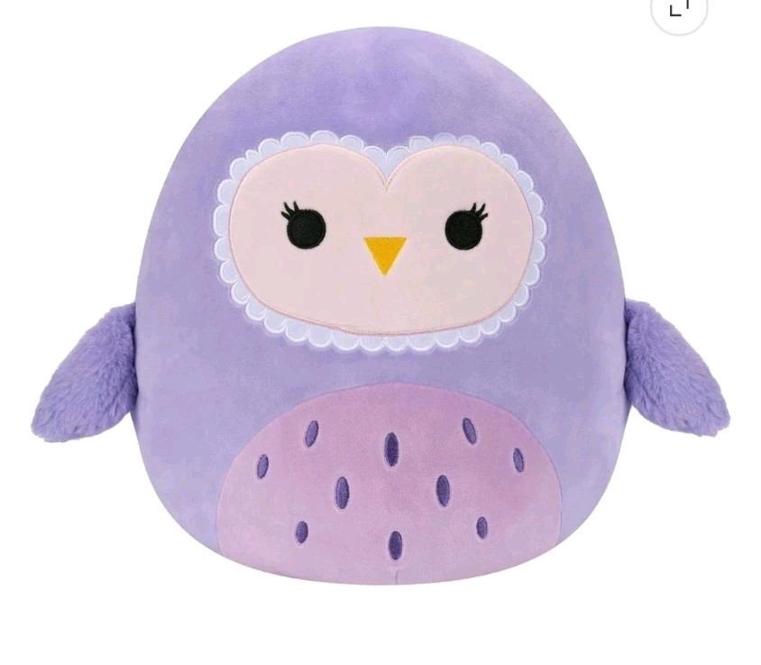 Squishmallows Original 14-Inch Scarlito Purple Barn Owl Plush Toy 2024 Squishmallows Original 14-Inch Scarlito Purple Barn Owl Plush Toy 2024