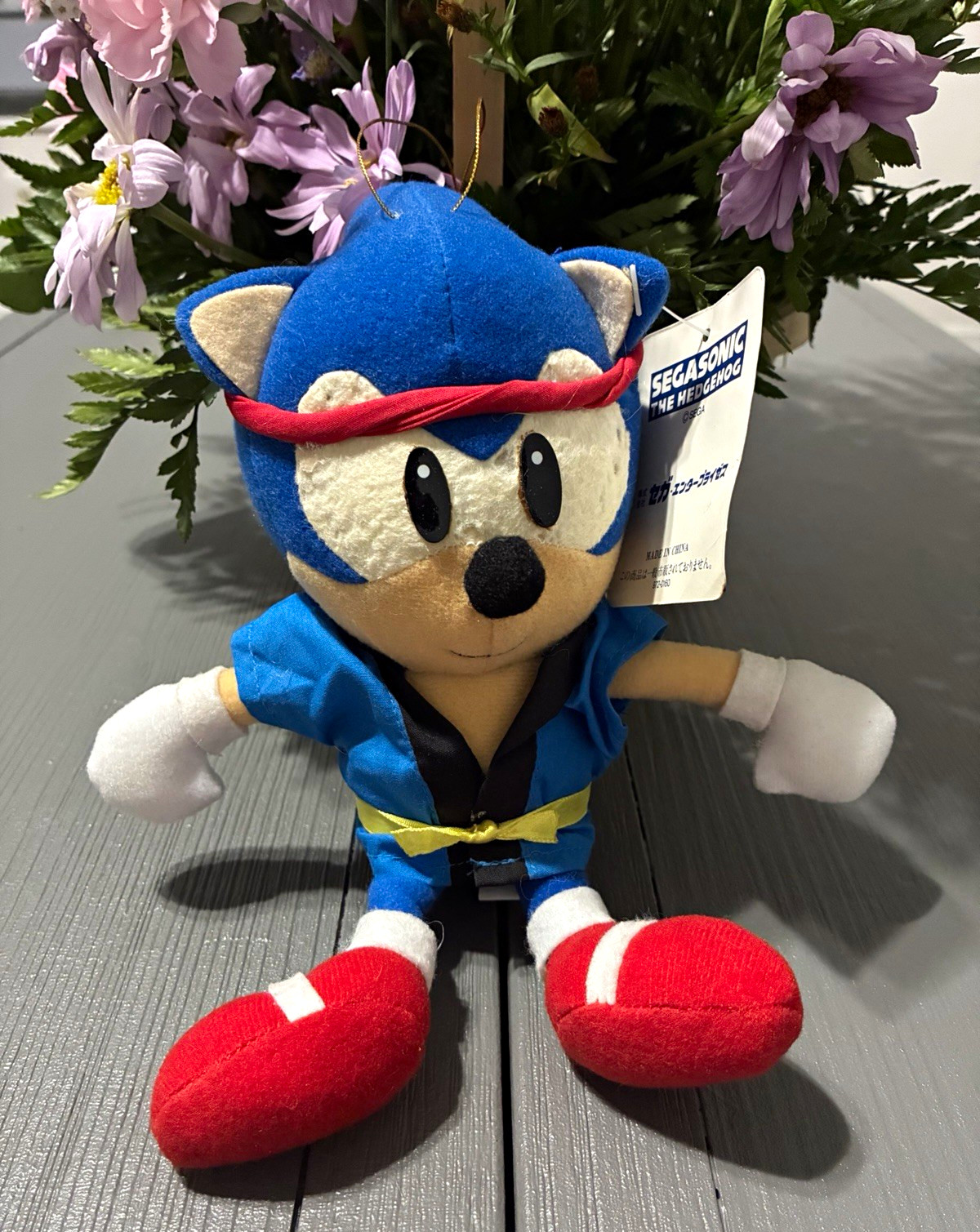 Vintage SegaSonic The Hedgehog Festival happi plush