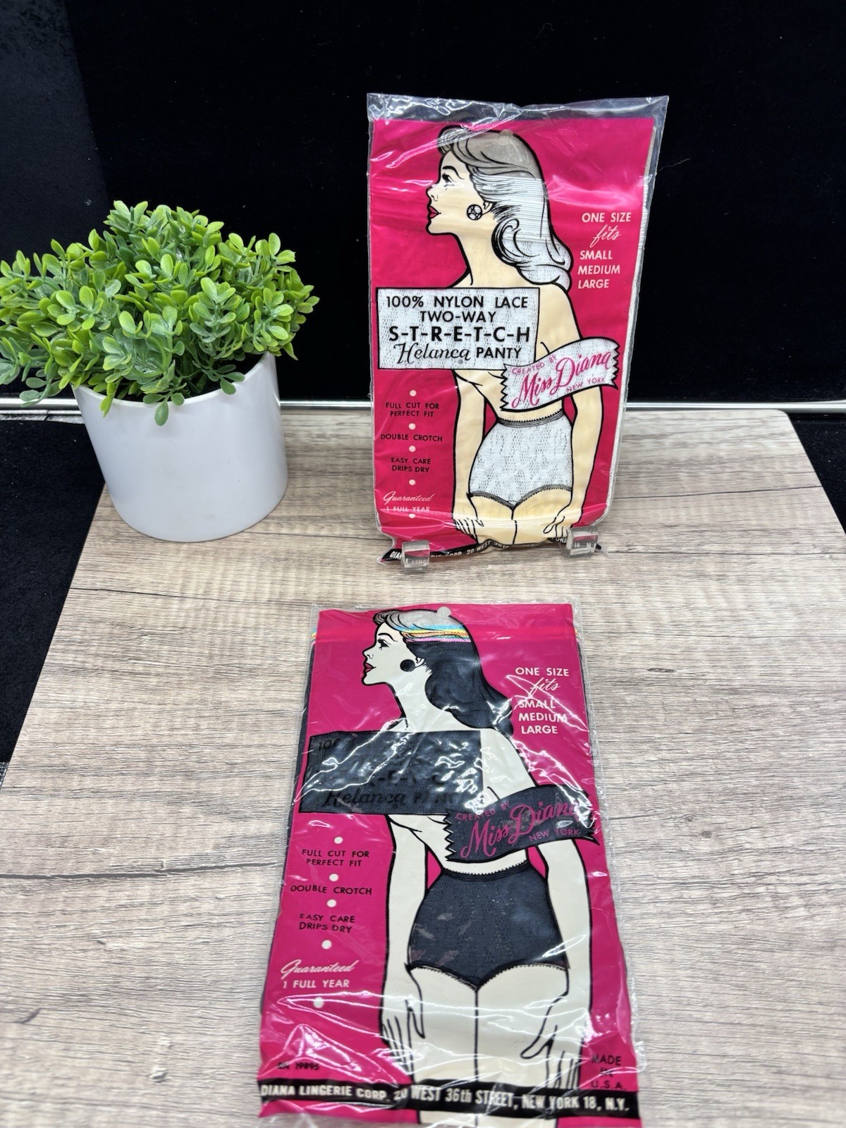 Vintage Miss Diana 100% Nylon Lace Helenca Panty NOS (2) READ Vintage Miss Diana 100% Nylon Lace Helenca Panty NOS (2) READ