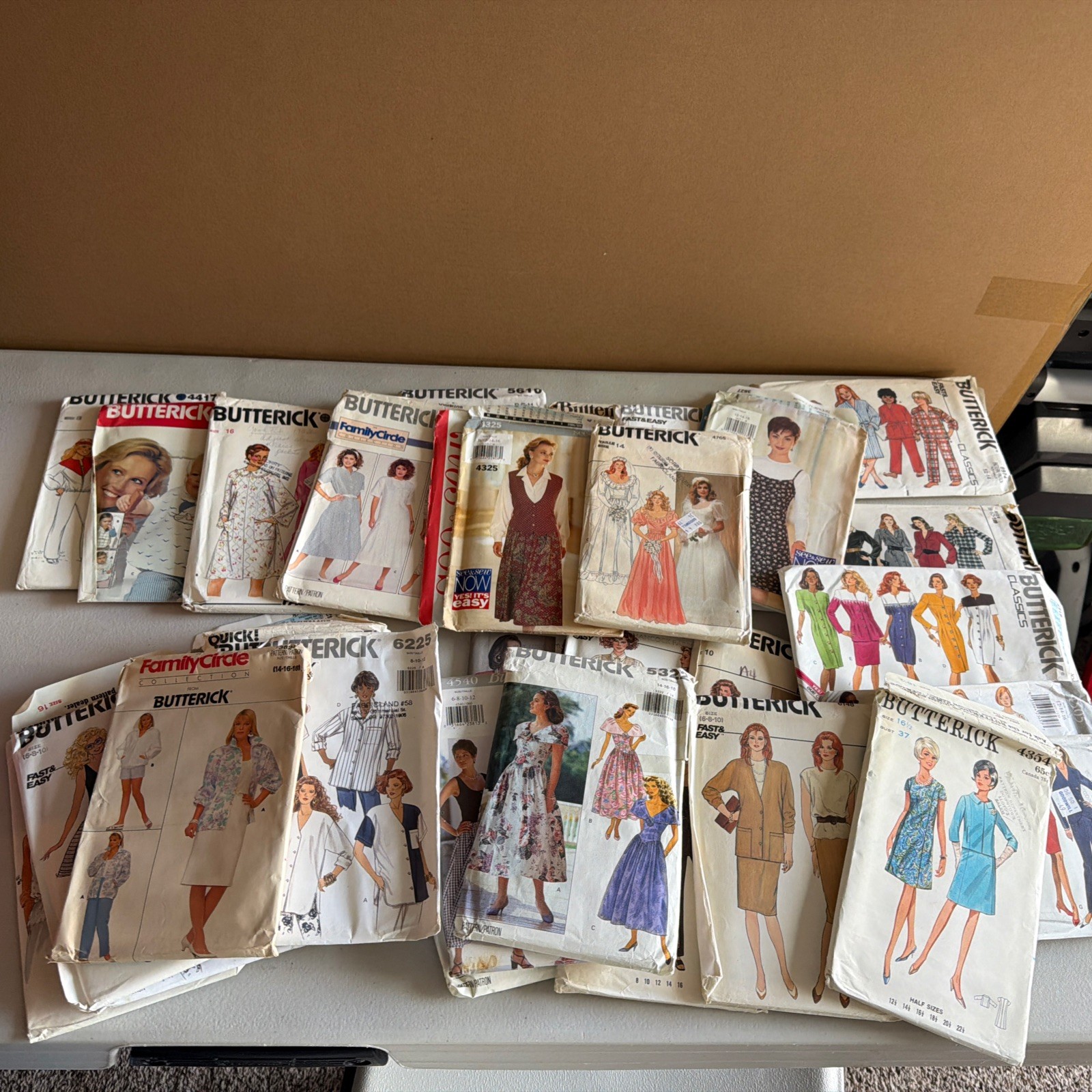 Lot of 35 Vintage Sewing Patterns Butterick 1950’s-90’s Lot of 35 Vintage Sewing Patterns Butterick 1950’s-90’s