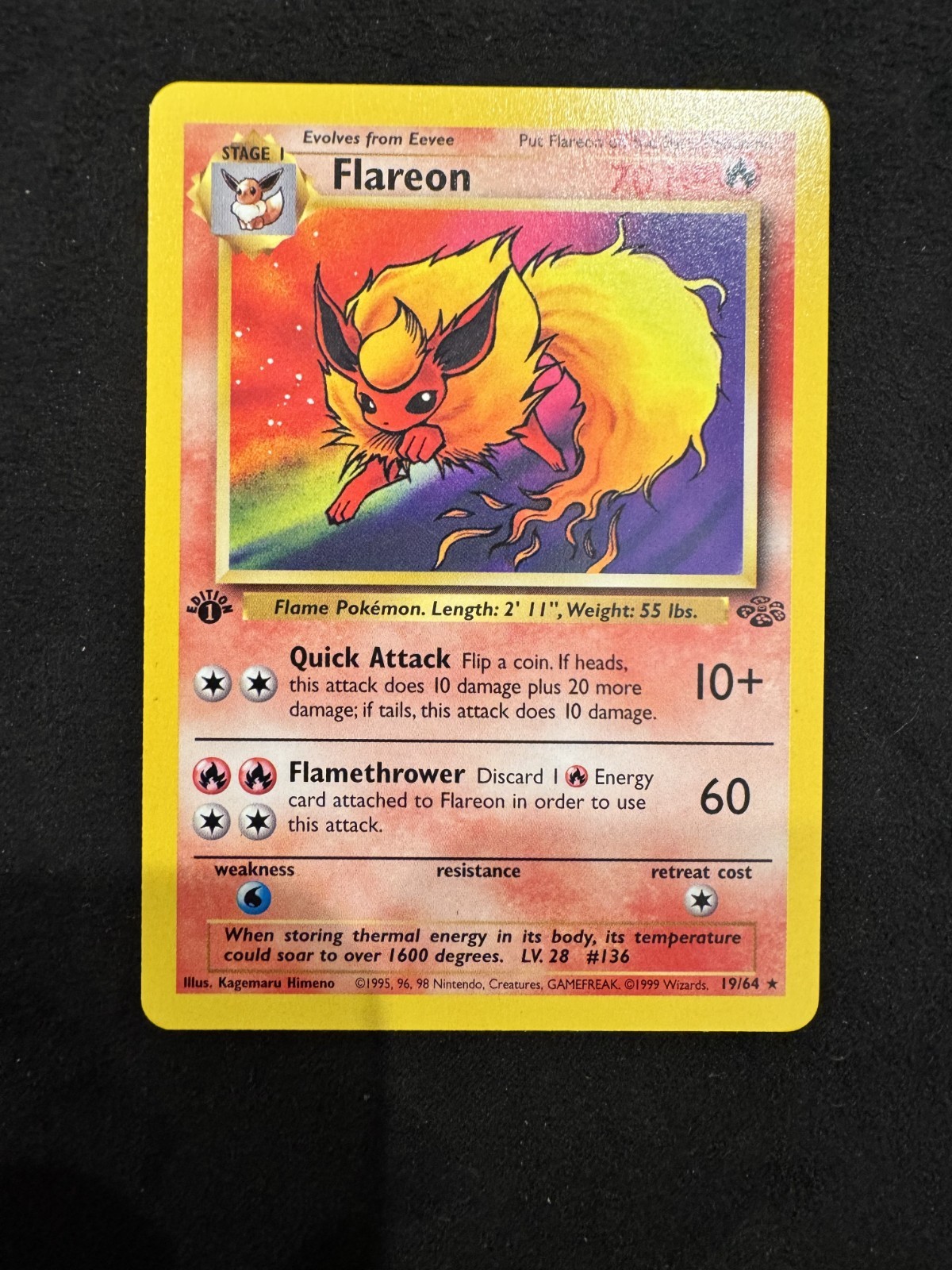 Flareon 19/64 Jungle first edition Regular nm