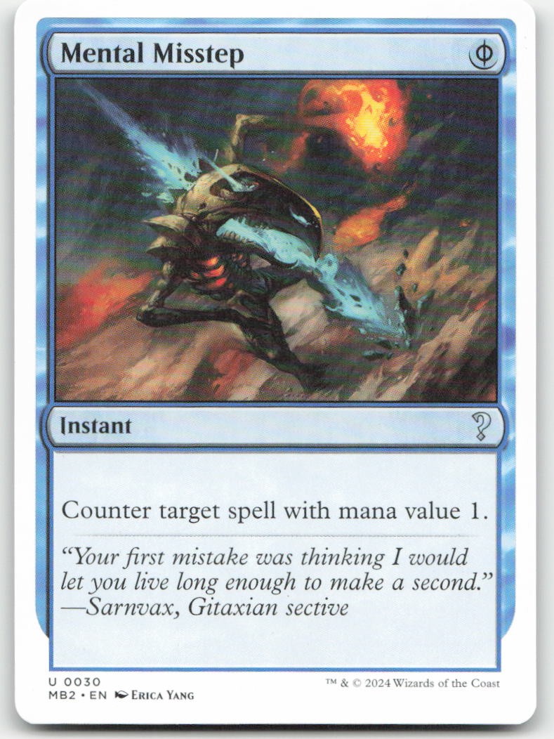 Mental Misstep (White Border) 30 MB2 Mystery Booster 2 Magic MTG NM