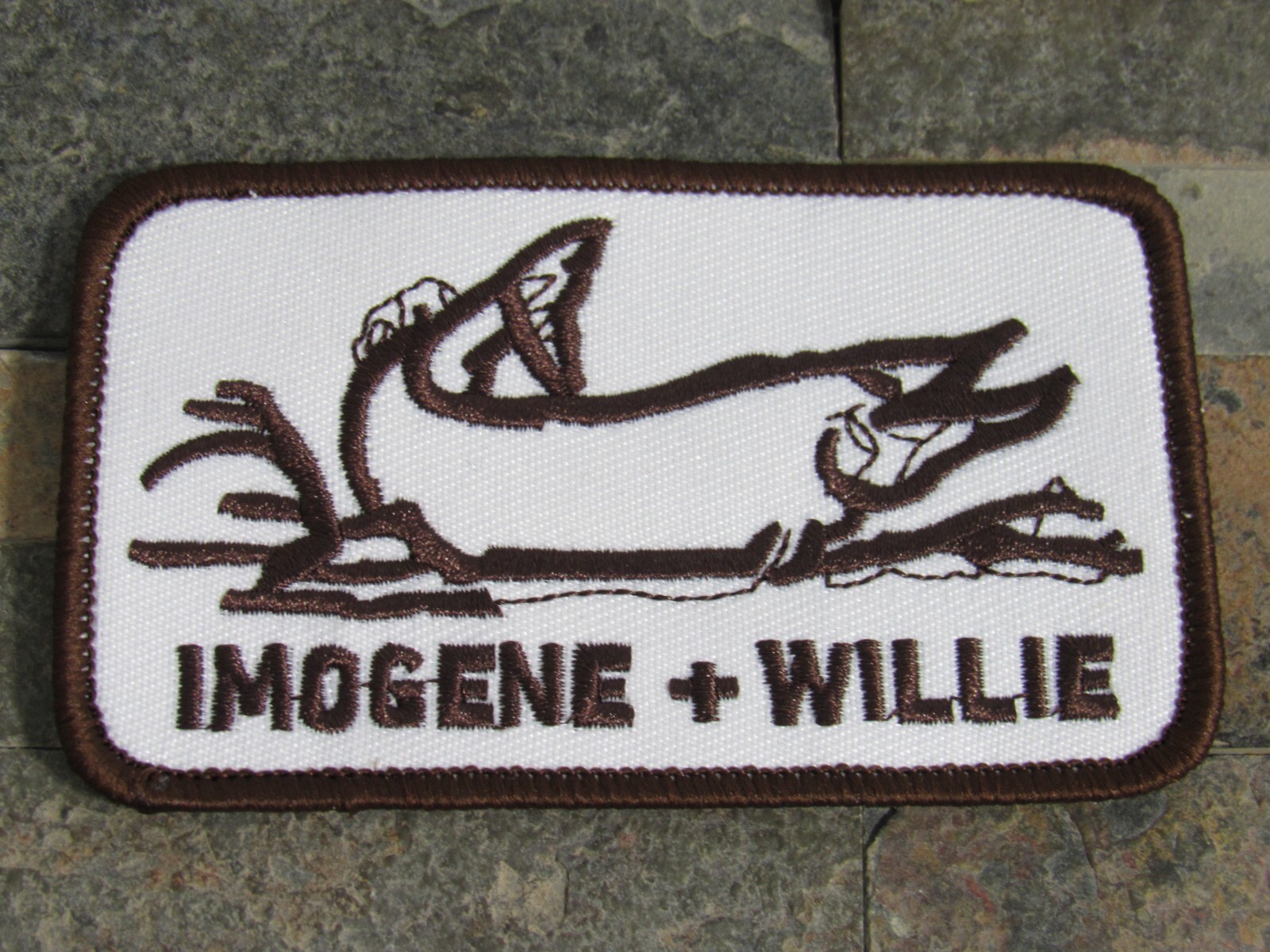Imogene And Willie Rare Whale Embroidered Patch Imogene And Willie Rare Whale Embroidered Patch