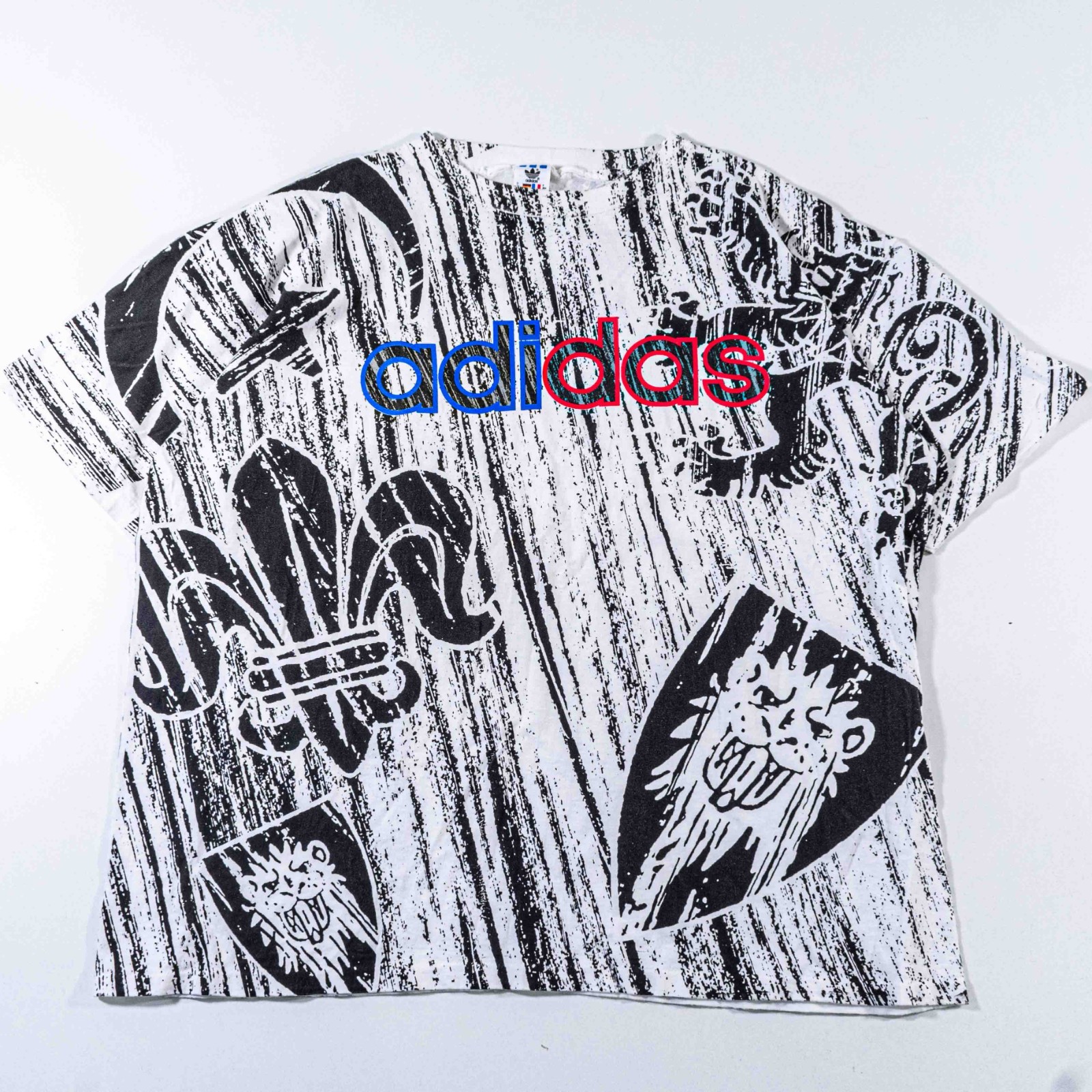 1994 Adidas FIFA World Cup Holland Netherlands All Over Print T-Shirt XL Vintage