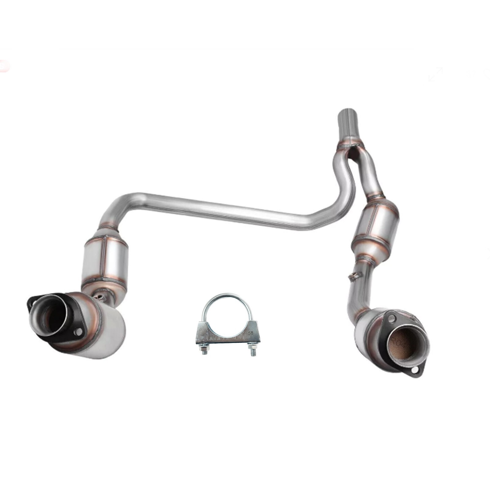 HIGHFLOW Catalytic Converter For 2007-2009 Jeep Wrangler 3.8L Y-Pipe Front EPA HIGHFLOW Catalytic Converter For 2007-2009 Jeep Wrangler 3.8L Y-Pipe Front EPA