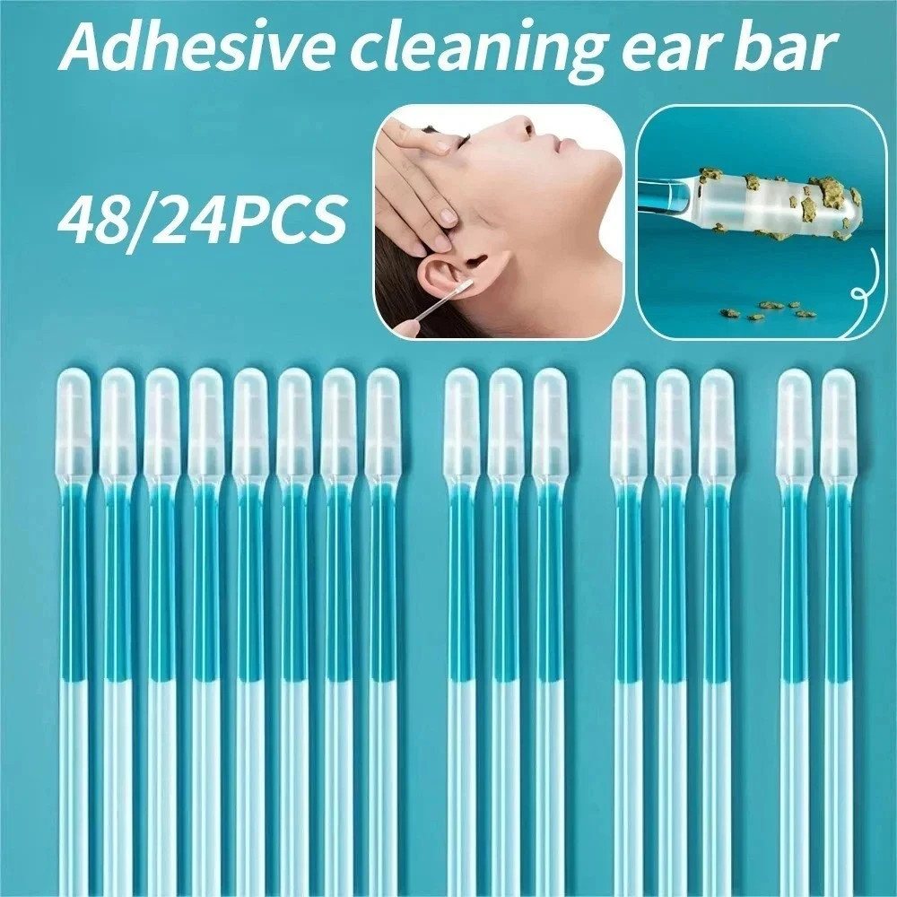 Disposable Silicone Ear Wax Remover Sticky Earpick S/L Cleaner Set - NEW