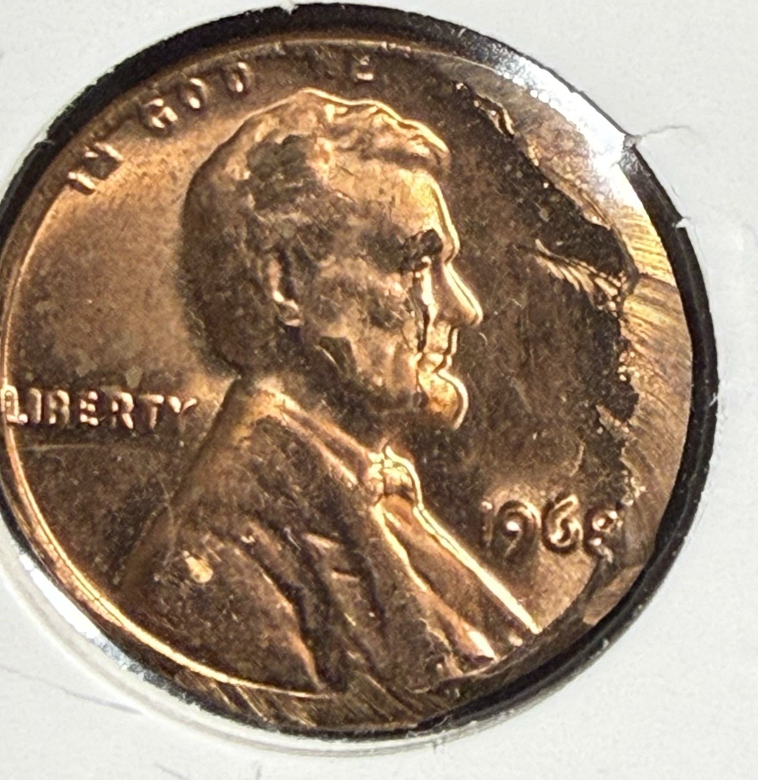 1968-P Lincoln Memorial Cent Mint Error. Defective Planchet 1968-P Lincoln Memorial Cent Mint Error. Defective Planchet