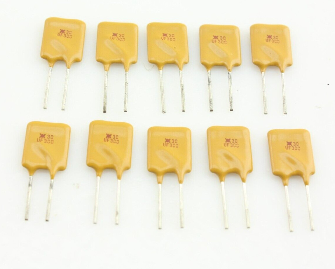New Qty 10 Littlefuse RUEF300 UF300 3A 3000mA 30V X30 PPTC PolySwitch Resettable New Qty 10 Littlefuse RUEF300 UF300 3A 3000mA 30V X30 PPTC PolySwitch Resettable