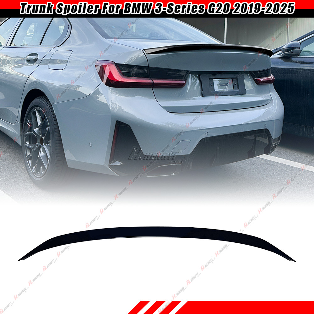 For 19-25 BMW G20 330i M340i G80 M3 Gloss Black MP-Style Rear Trunk Spoiler Wing