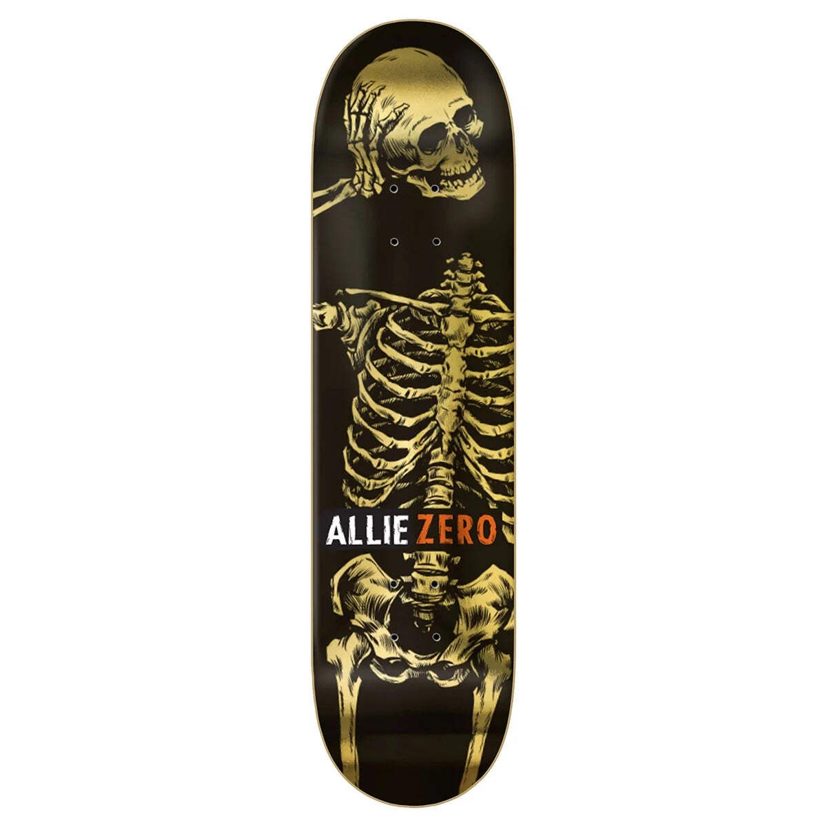Zero Skateboard Deck Allie Headcase 30 Years Gold Foil 8.25