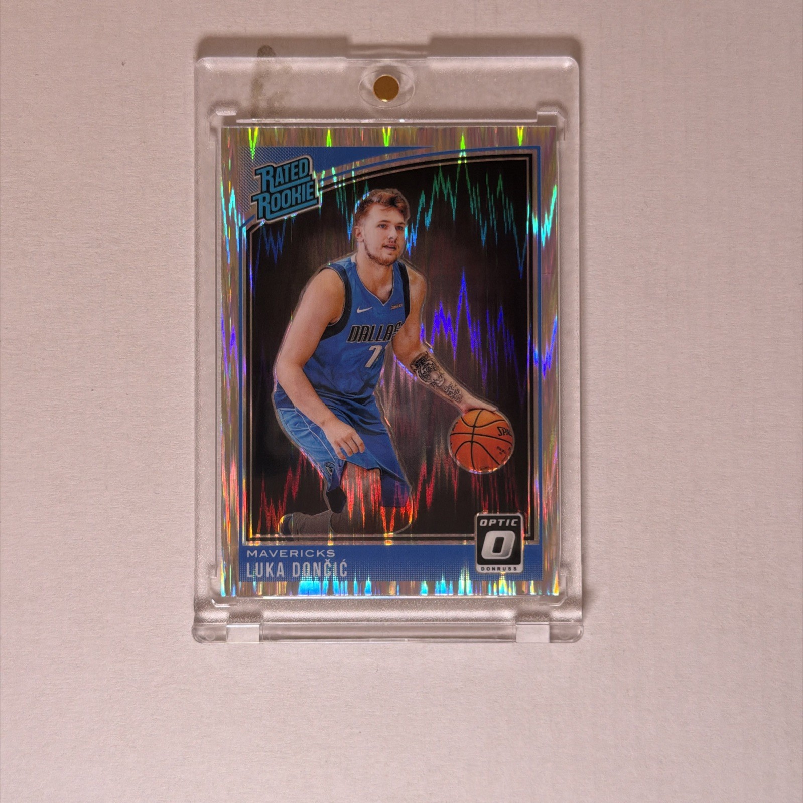 2018-19 Panini Donruss Optic LUKA DONCIC Shock Prizm Rookie Card (SEE NOTES) 2018-19 Panini Donruss Optic LUKA DONCIC Shock Prizm Rookie Card (SEE NOTES)
