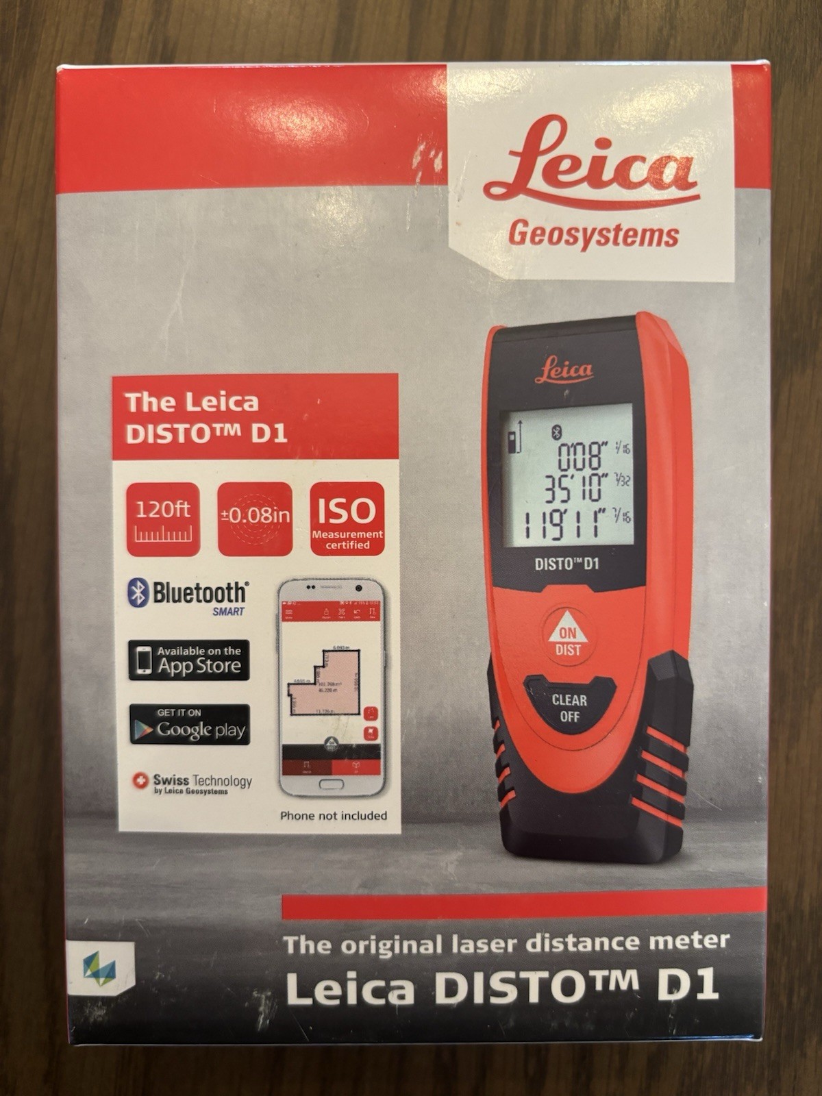 Leica Geosystems DISTO D1 Laser Distance Measurer w/ Bluetooth Leica Geosystems DISTO D1 Laser Distance Measurer w/ Bluetooth
