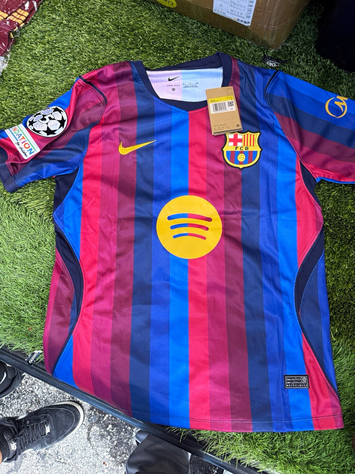 Nike FC Barcelona Lamine Yamal #10 UEFA Champions League Soccer Jersey S Nike FC Barcelona Lamine Yamal #10 UEFA Champions League Soccer Jersey S