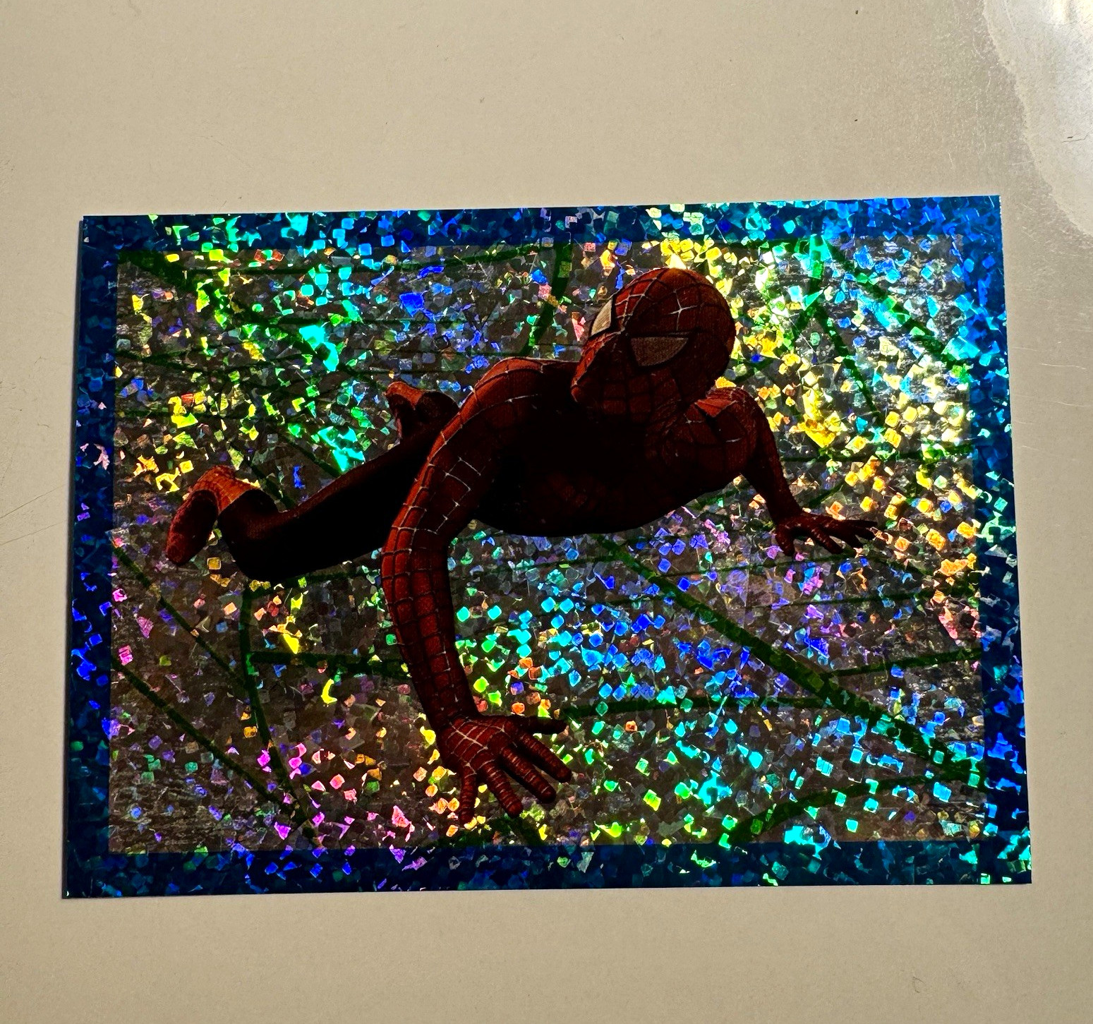 Merlin 2002 Spider-Man Movie Holographic Sticker Trading Card #A ROOKIE Merlin 2002 Spider-Man Movie Holographic Sticker Trading Card #A ROOKIE