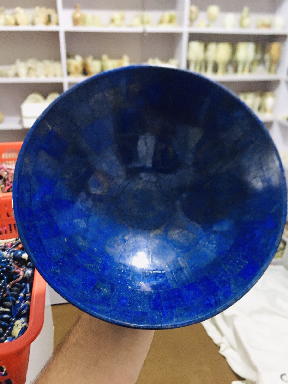 Large Handcrafted Lapis Lazuli Bowl Genuine Gemstone Big Size Large Handcrafted Lapis Lazuli Bowl Genuine Gemstone Big Size