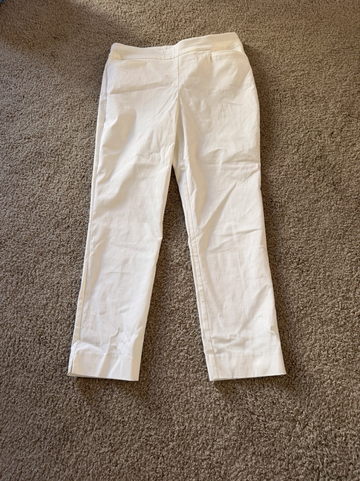 NWT Chico\'s So Slimming Brigitte Slim Leg White Women\'s Pants Size 6R 0.5R NWT Chico\'s So Slimming Brigitte Slim Leg White Women\'s Pants Size 6R 0.5R
