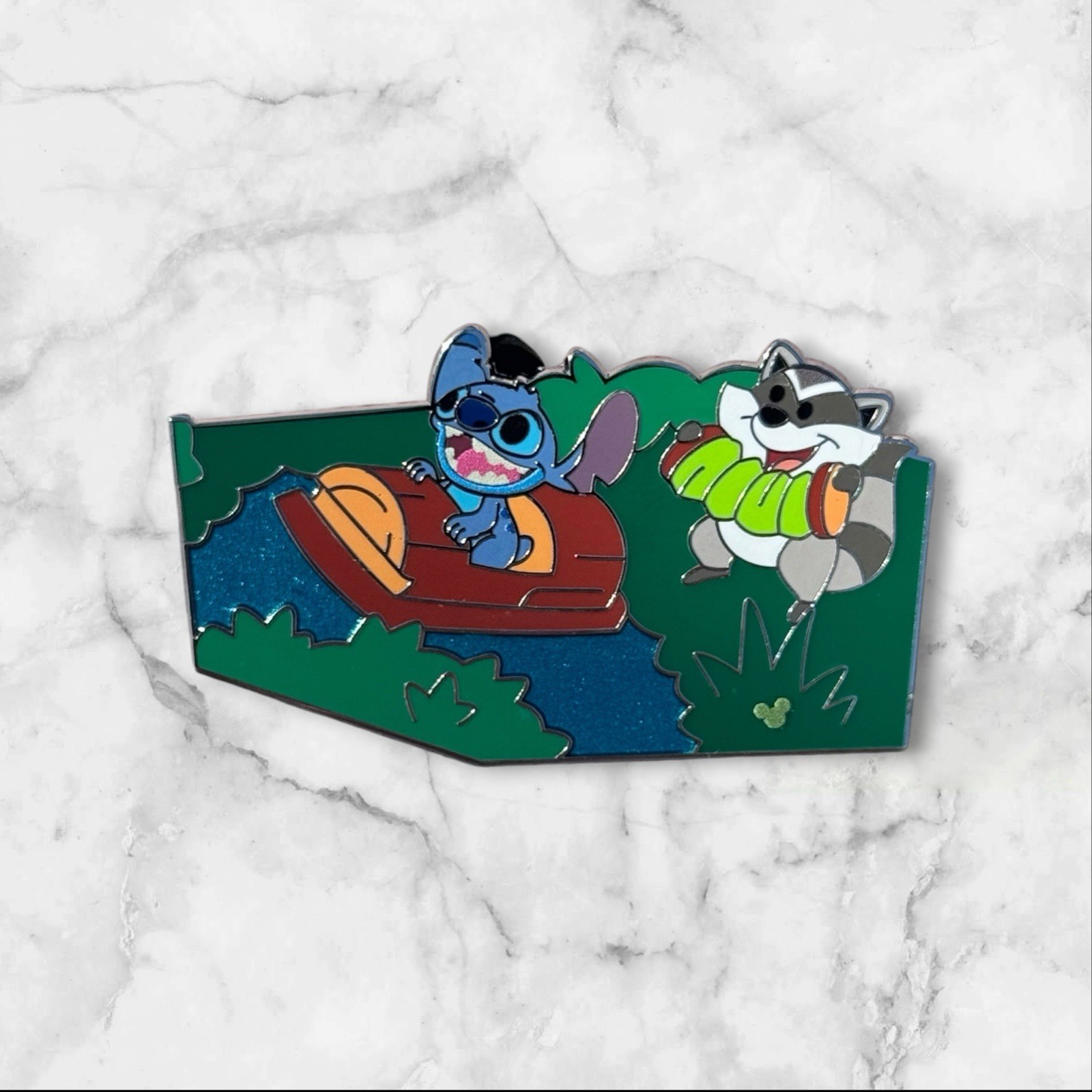 Stitch DLR Tiana’s Bayou Puzzle Map Pin Set Chaser Completer LE 300 Stitch DLR Tiana’s Bayou Puzzle Map Pin Set Chaser Completer LE 300