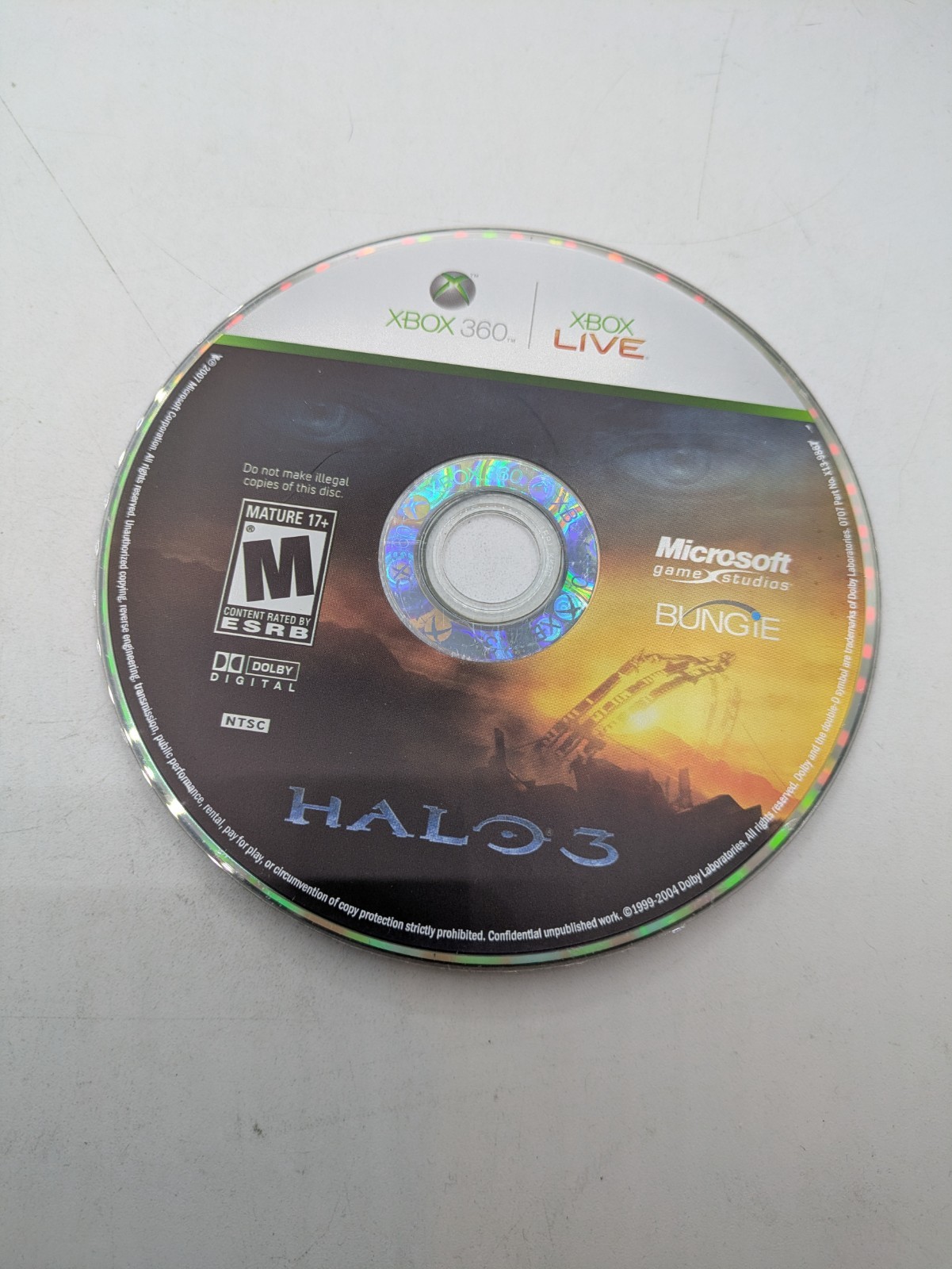 Halo 3 For Xbox 360 - Disc Only - Tested & Working Halo 3 For Xbox 360 - Disc Only - Tested & Working