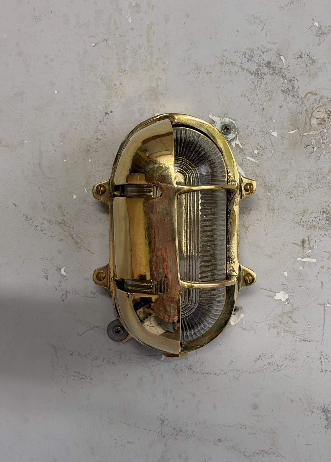 Brass Nautical Bulkhead Wall Sconce, Outdoor Marine Wall Light, Coastal Light