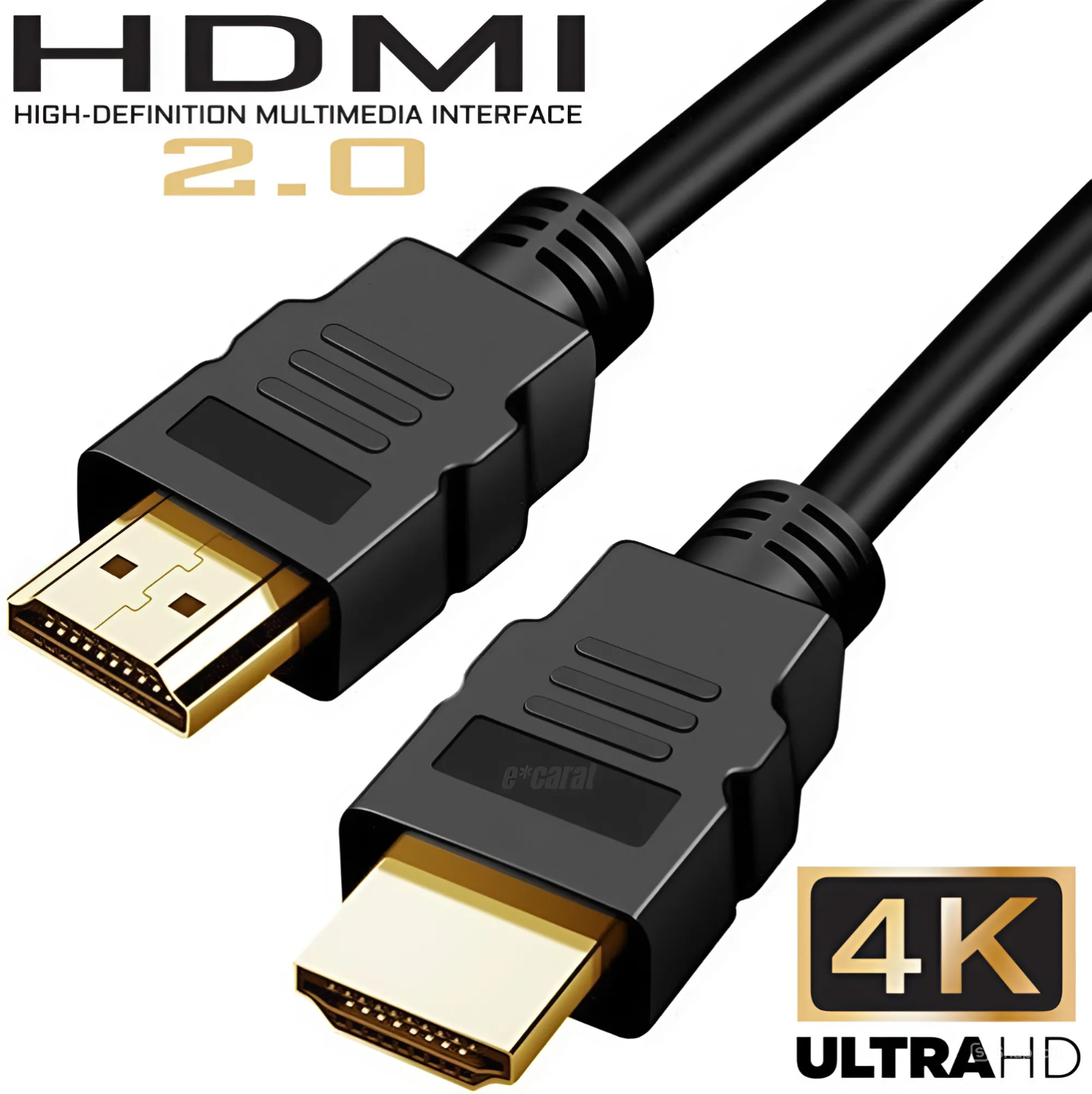 4K HDMI 2.0 Cable with HDR & Ethernet – Ultra HD Ideal for Gaming Consoles & PC