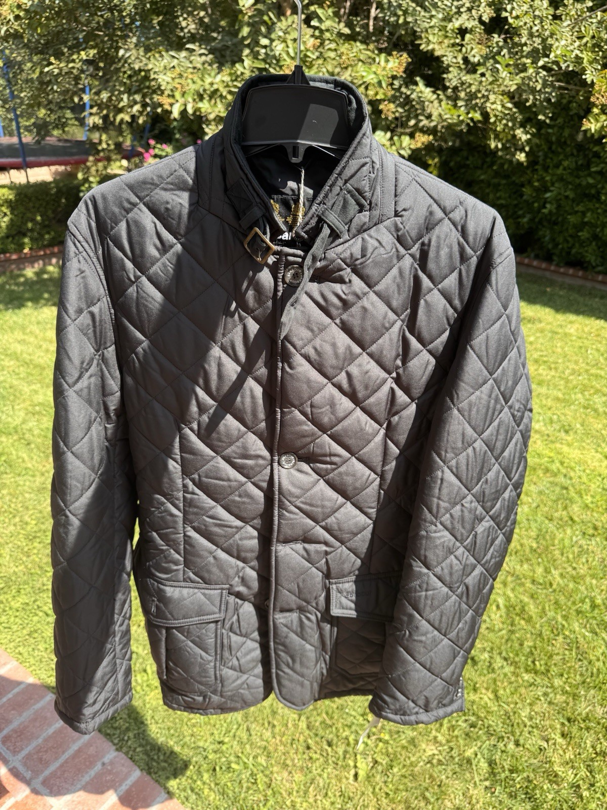 New Barbour Quilted Jacket Black Large L New Barbour Quilted Jacket Black Large L