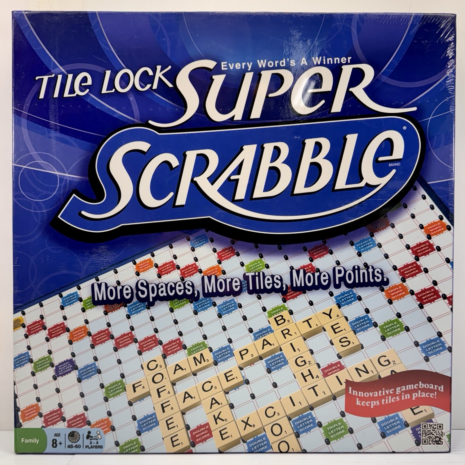 Tile Lock Super Scrabble Board Game #1159 2013 Wining Moves Rare Factory Sealed