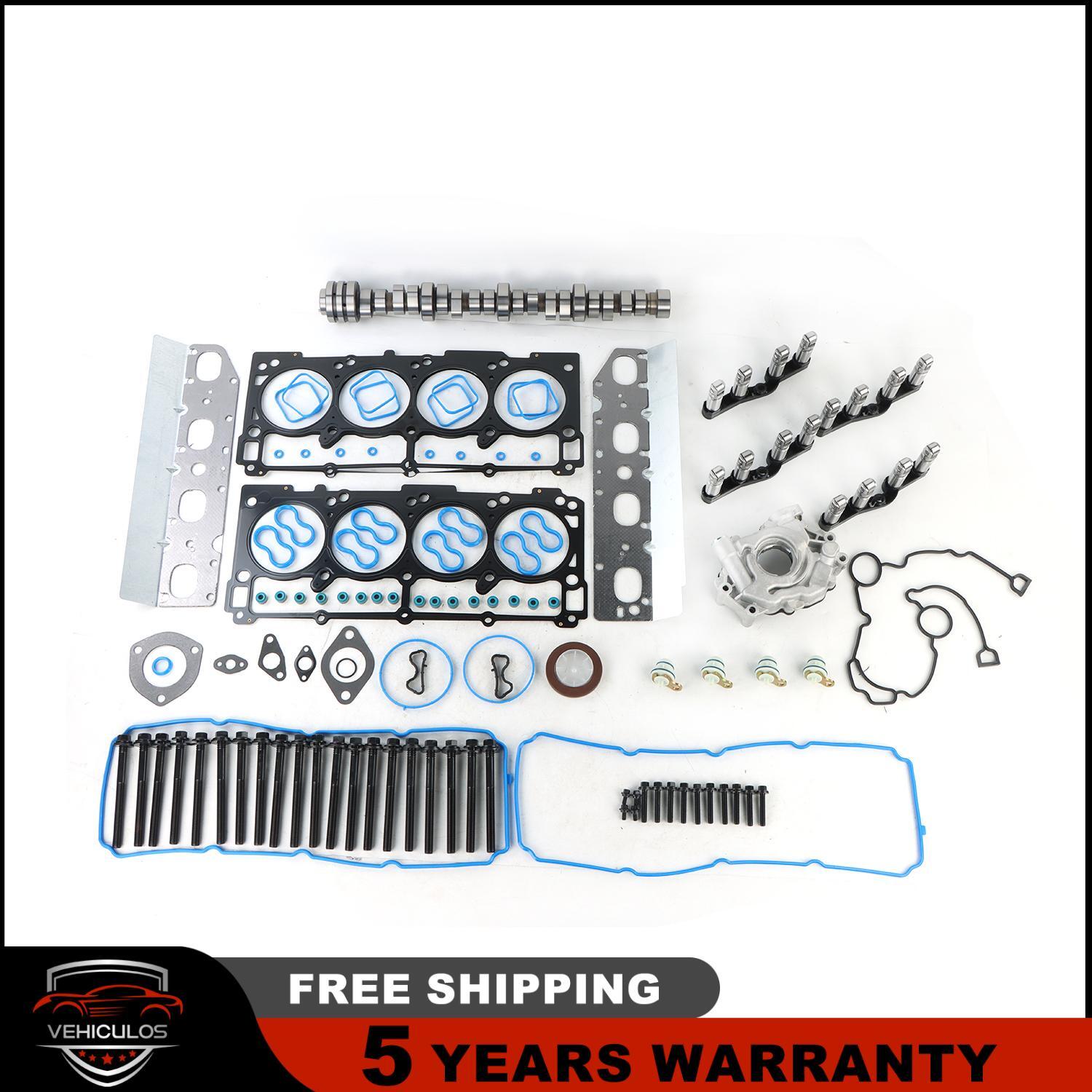 Non MDS Lifters Oil Pump Camshaft Kit Head Gasket For Dodge Ram 1500 5.7L
