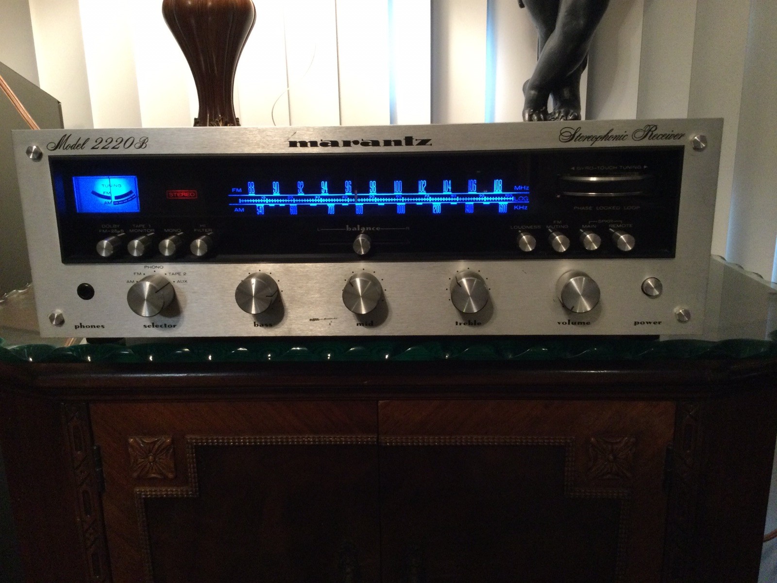 Marantz 2220B Stereo Receiver, Extra Clean, Serviced, LED Upgrade, Watch Video