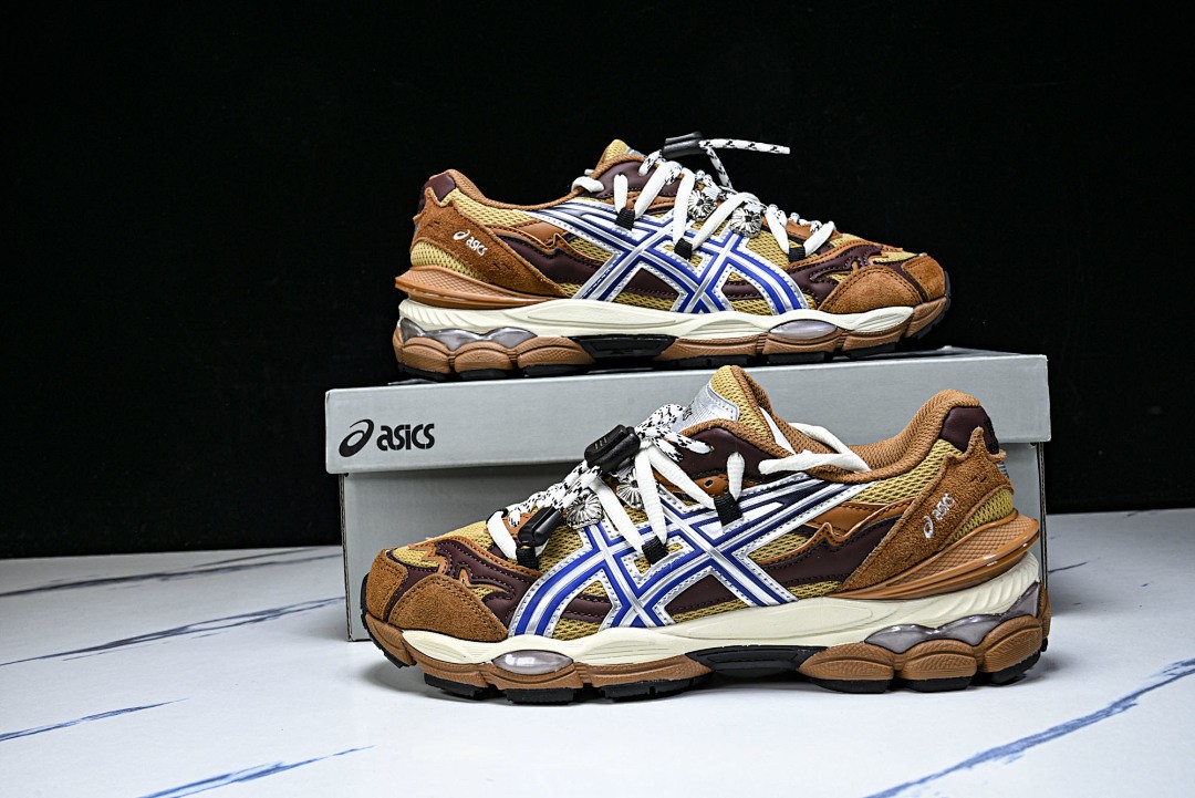 AS*CS Gel-Cumulus 16 TOGA Brown Blue Pure Silver 1203A838-200 Men\'s Size 4-11