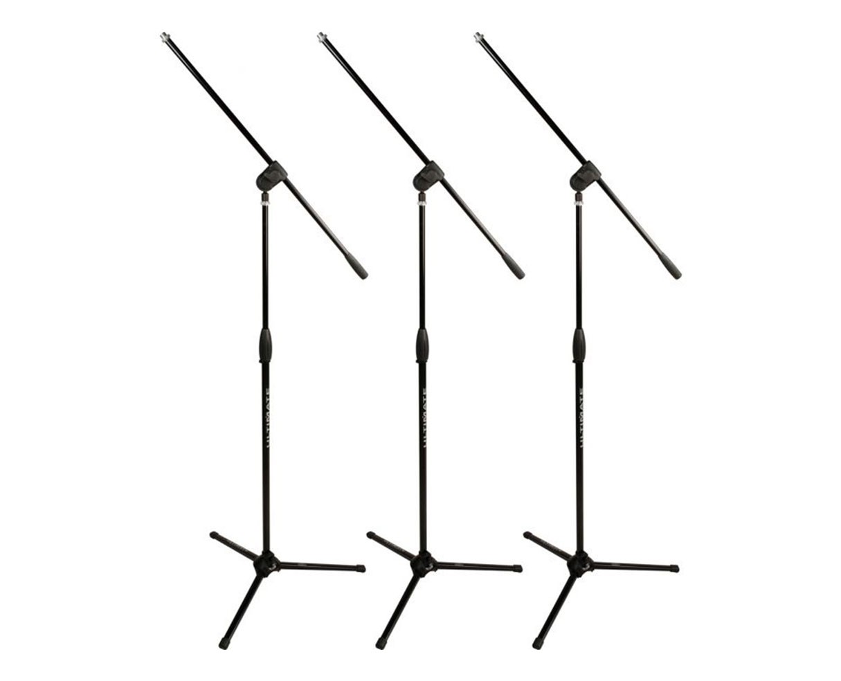 Ultimate Support MC-40B 3-Pack Pro Microphone Boom Tripod Mic Stand PROAUDIOSTAR
