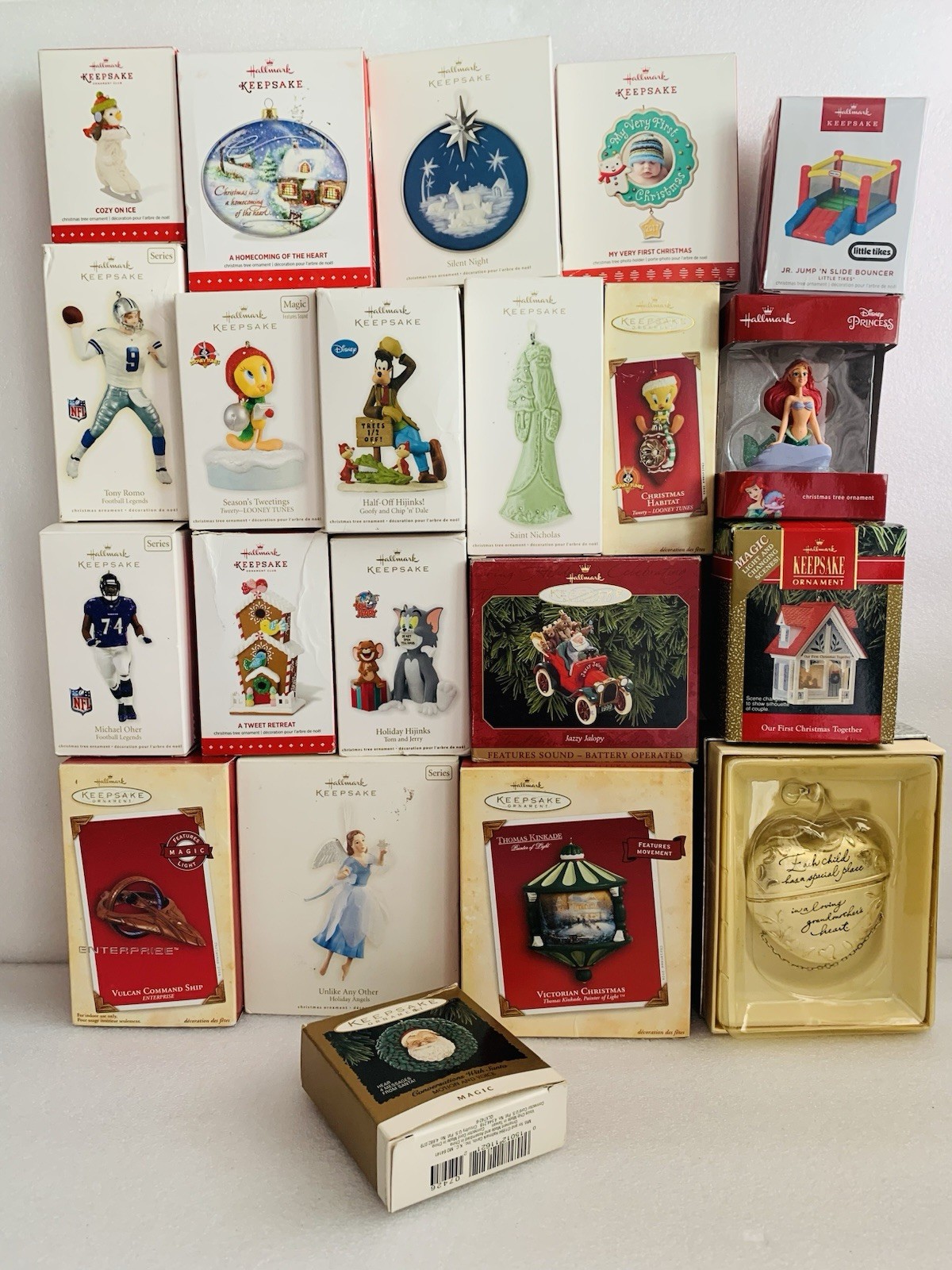 21 Hallmark Keepsake Christmas Ornaments Lot