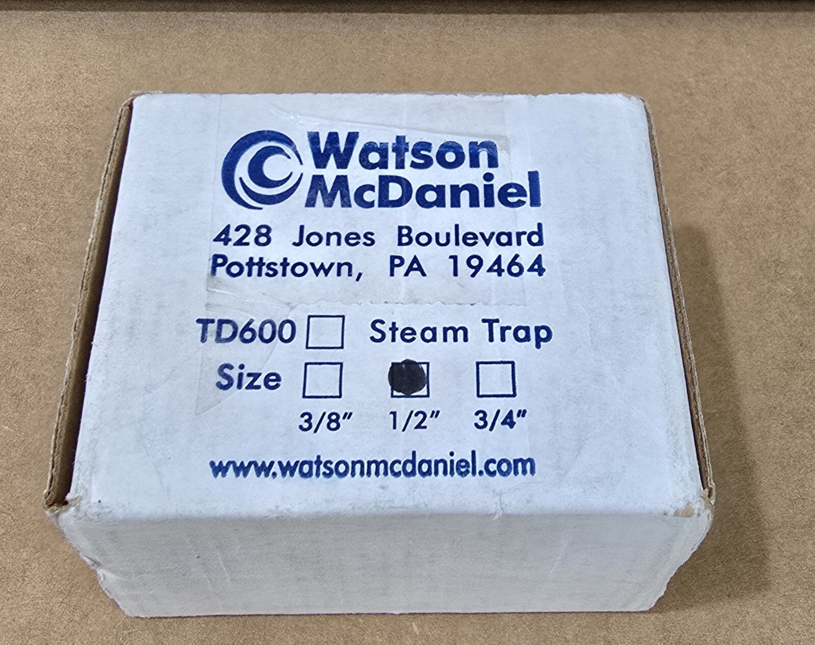 Watson McDaniel TD600 Steam Trap, 1/2'' NEW IN BOX Watson McDaniel TD600 Steam Trap, 1/2'' NEW IN BOX