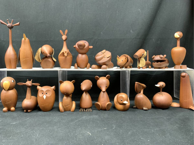 Senshukai Royal Pets Set of 20 types Wooden Animals Goods Wooden Toys from Japan
