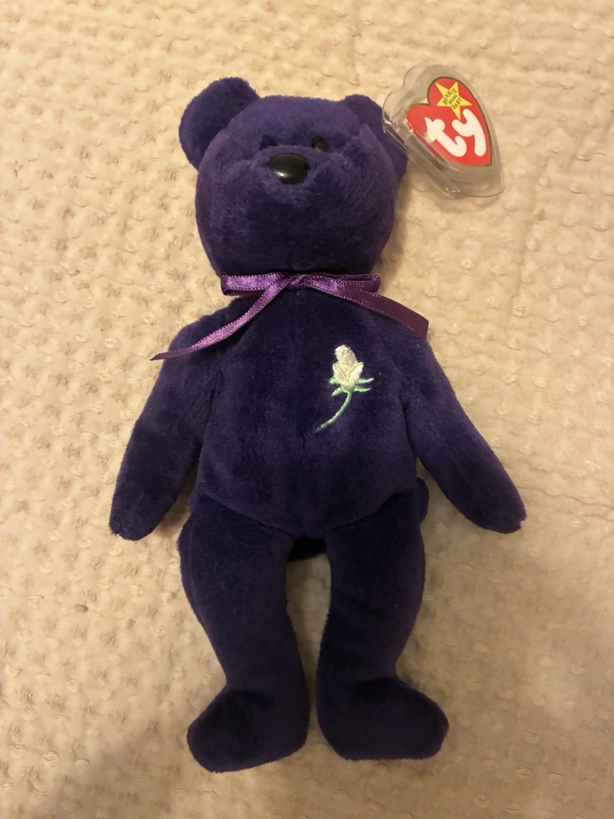 Ty Princess Beanie Baby Rare 1979 PVC Pellets Made In Indonesia Ty Princess Beanie Baby Rare 1979 PVC Pellets Made In Indonesia