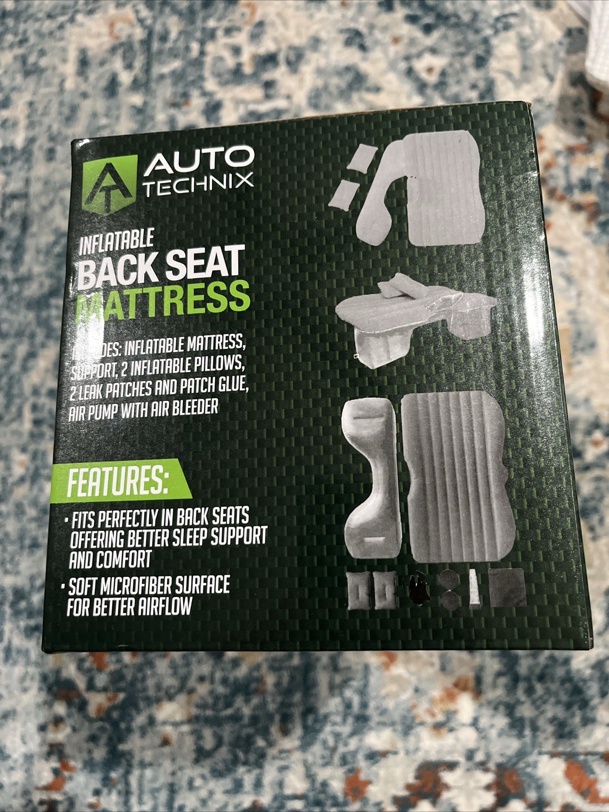 NEW AUTO TECHNIX INFLATABLE BACK SEAT MATTRESS KIT SM-59536 Fast Shipping NEW AUTO TECHNIX INFLATABLE BACK SEAT MATTRESS KIT SM-59536 Fast Shipping