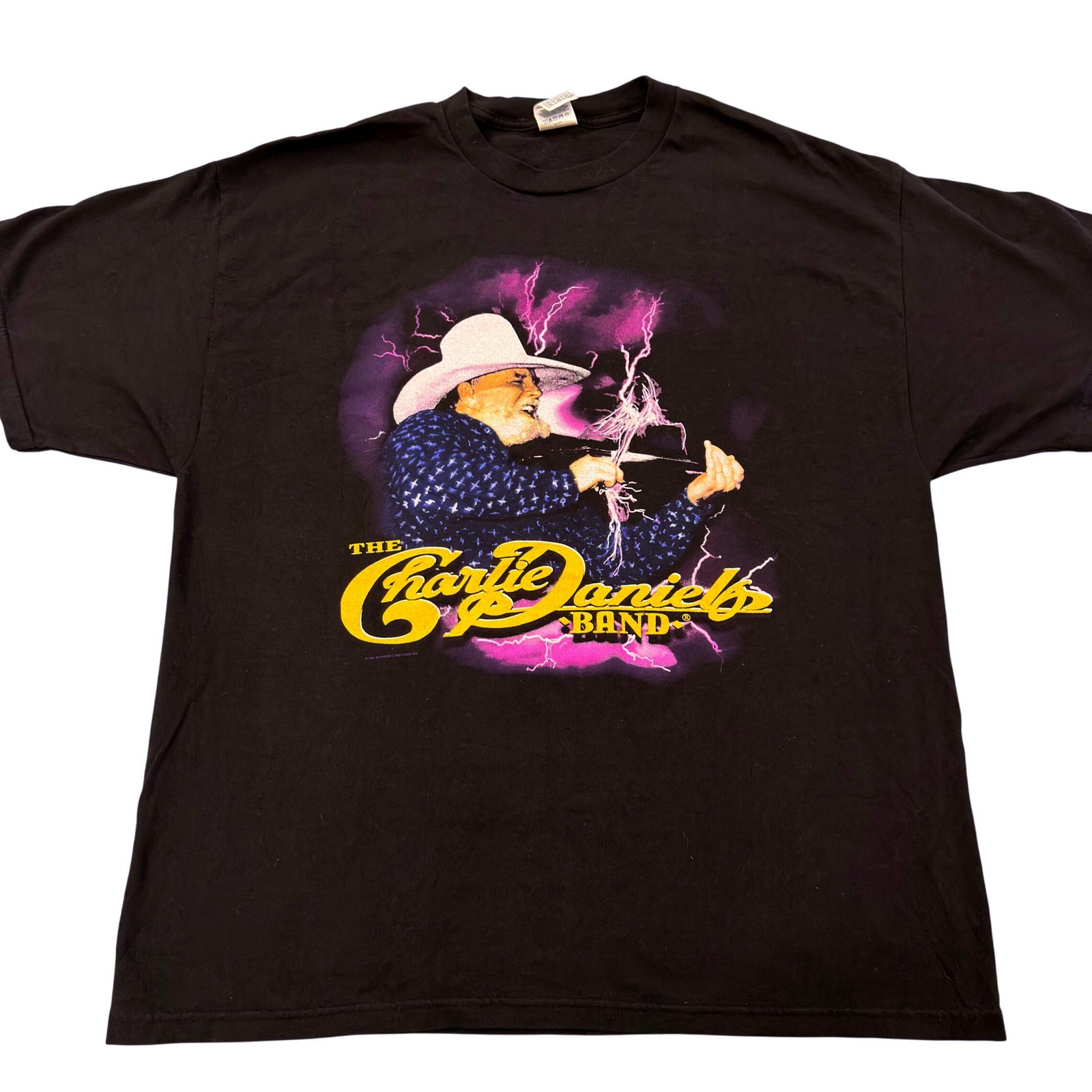 Vintage 2001 Charlie Daniels Band Tour T-Shirt Black Country Rock Graphic XL Vintage 2001 Charlie Daniels Band Tour T-Shirt Black Country Rock Graphic XL