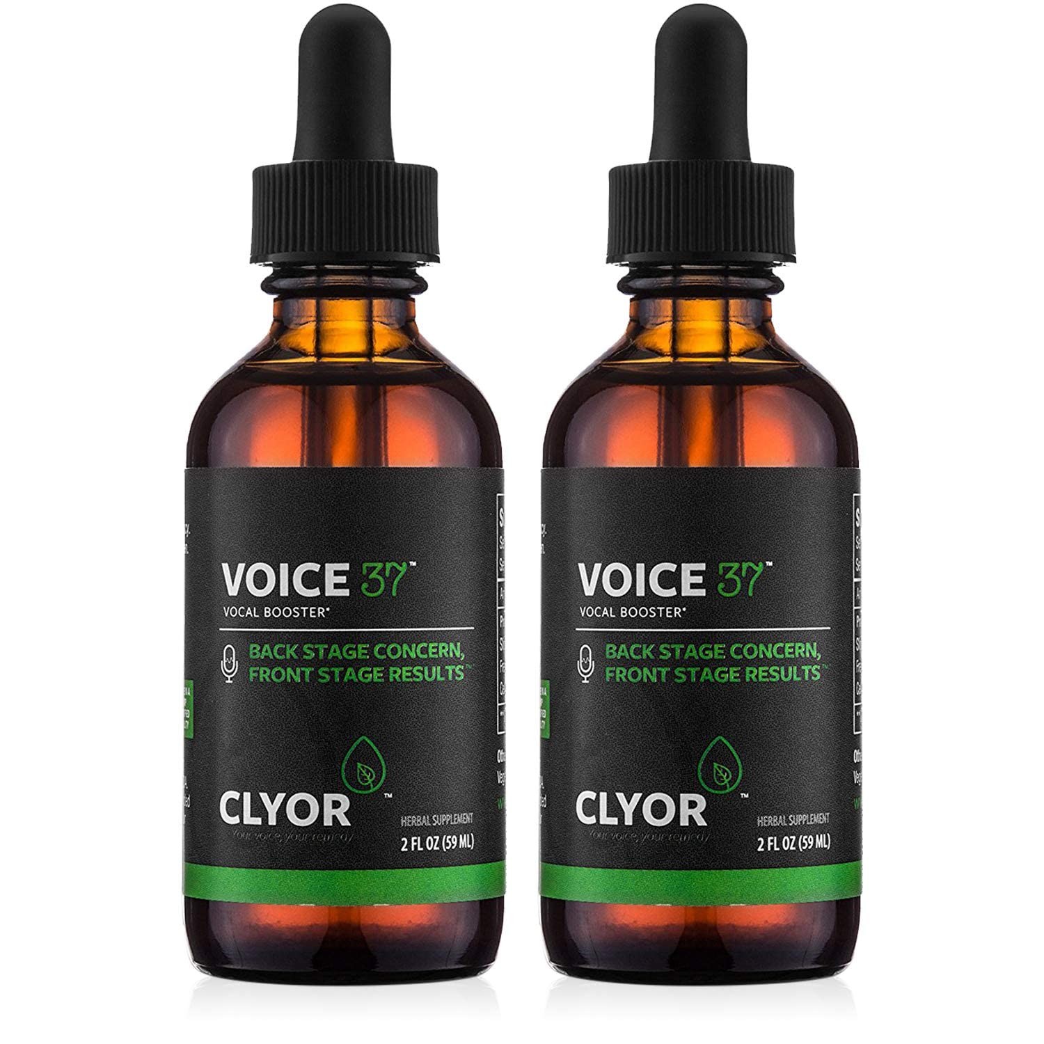CLYOR Voice37  Singers Voice Remedy  2 Pack All Natural Herbal Vocal Booster ...