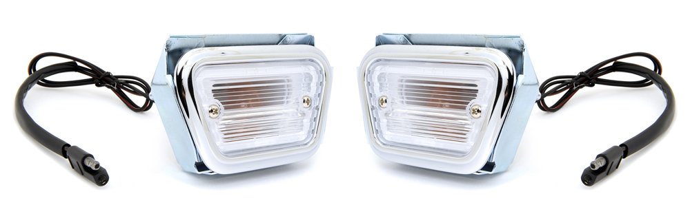 NEW 1968 Ford Mustang FRONT SIDE MARKER LIGHT ASSEMBLY PAIR Left and Right side
