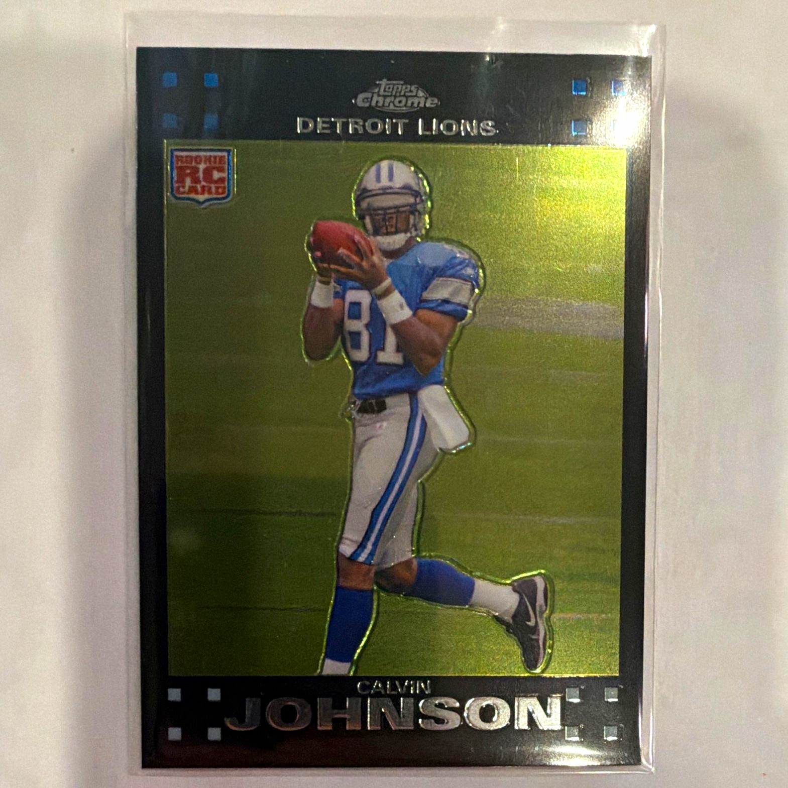 2007 Topps Chrome Calvin Johnson #TC200 Rookie Base Set Detroit Lions 2007 Topps Chrome Calvin Johnson #TC200 Rookie Base Set Detroit Lions