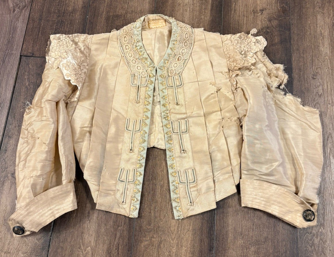 Antique 1890s Victorian Silk Bodice Blouse H. O\'Neill & Co NY Sleeves Damaged Antique 1890s Victorian Silk Bodice Blouse H. O\'Neill & Co NY Sleeves Damaged
